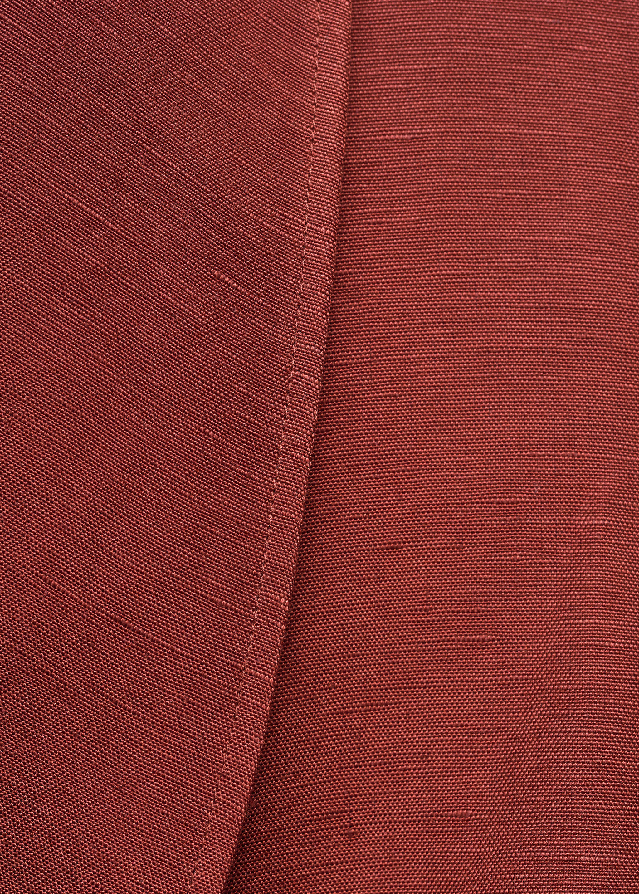 Linen suit vest with belt - Details of the article 0