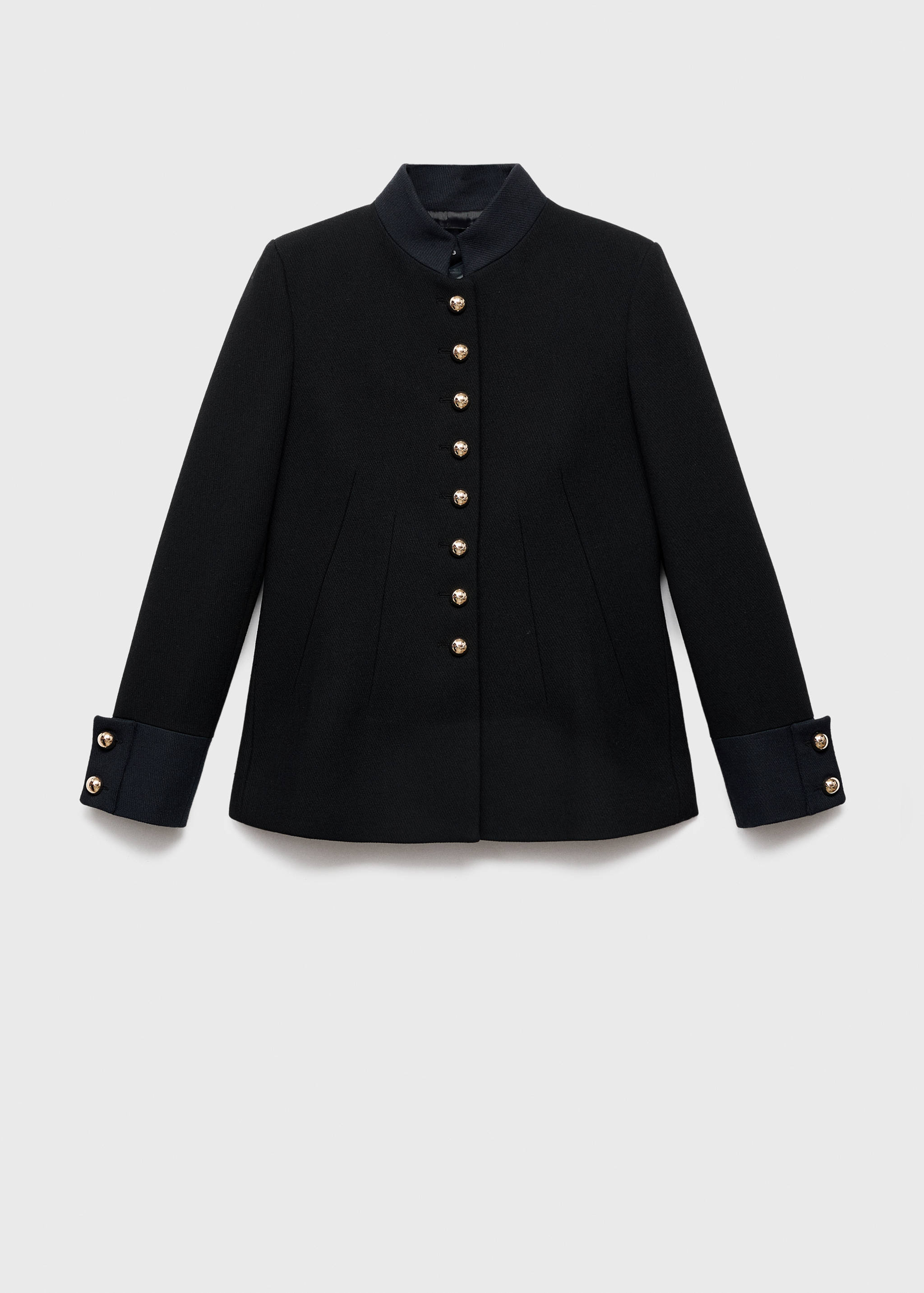 Fitted jacket with band collar - Article without model