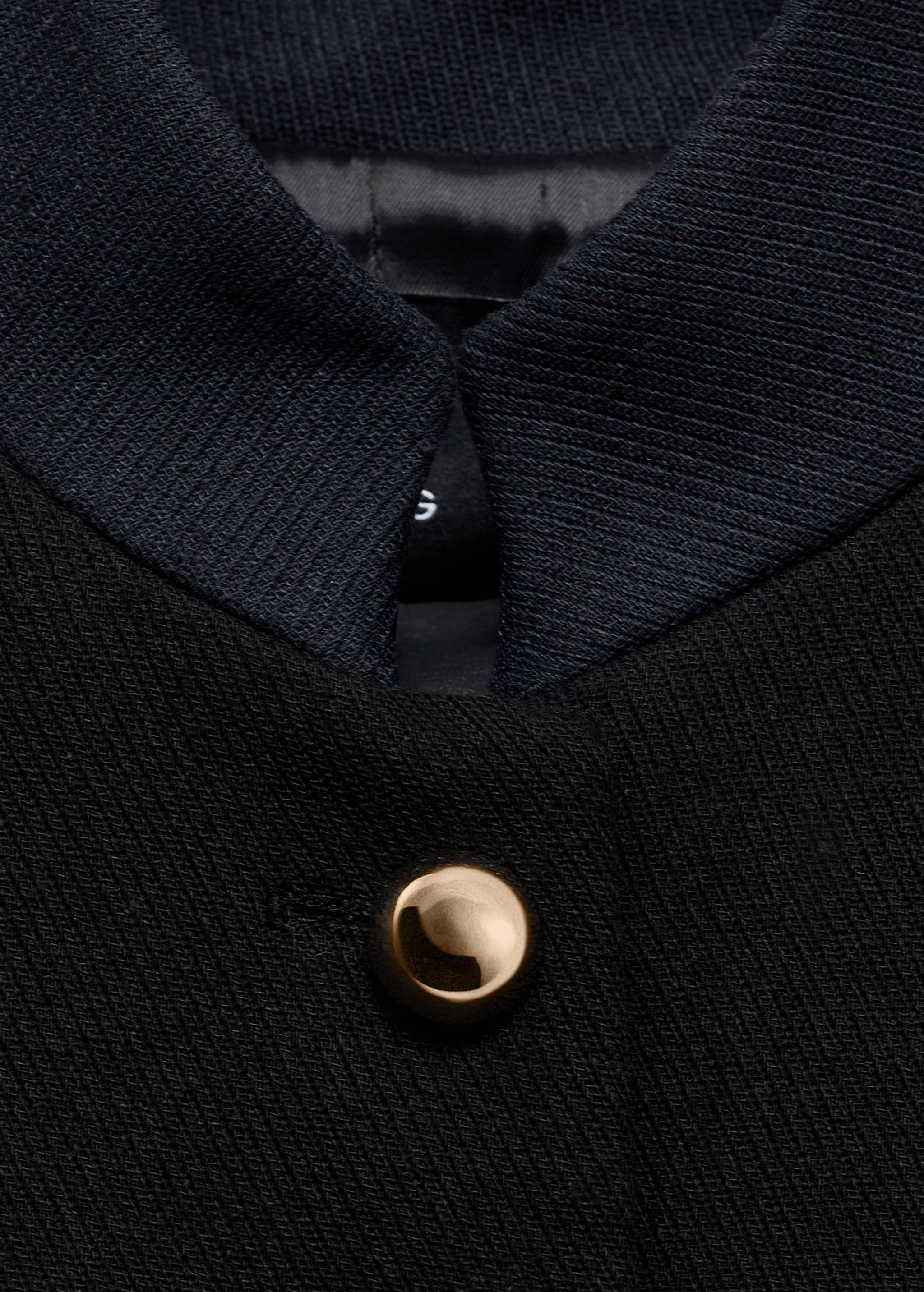 Fitted jacket with band collar - Details of the article 8