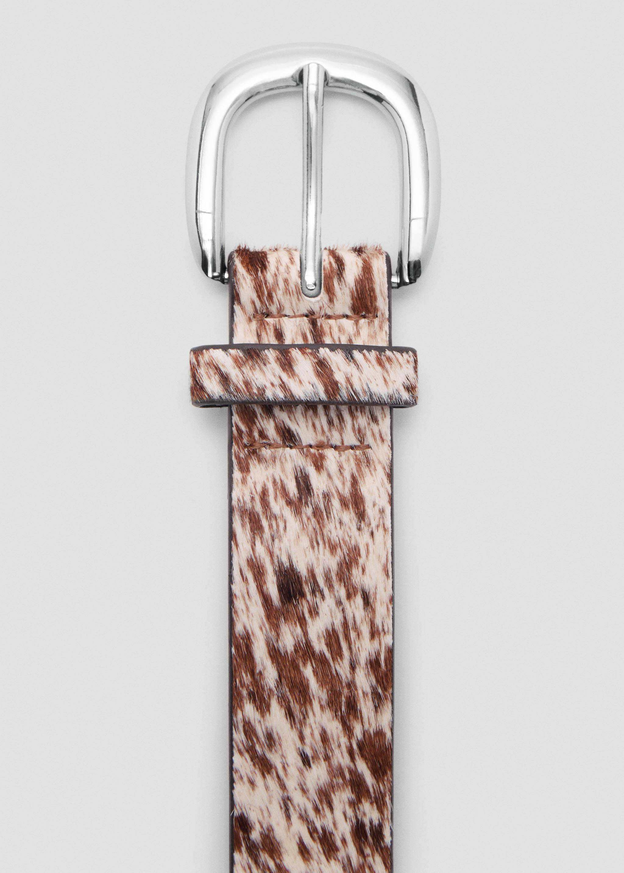 Ceinture cuir imitation fourrure - Détail de l'article 1