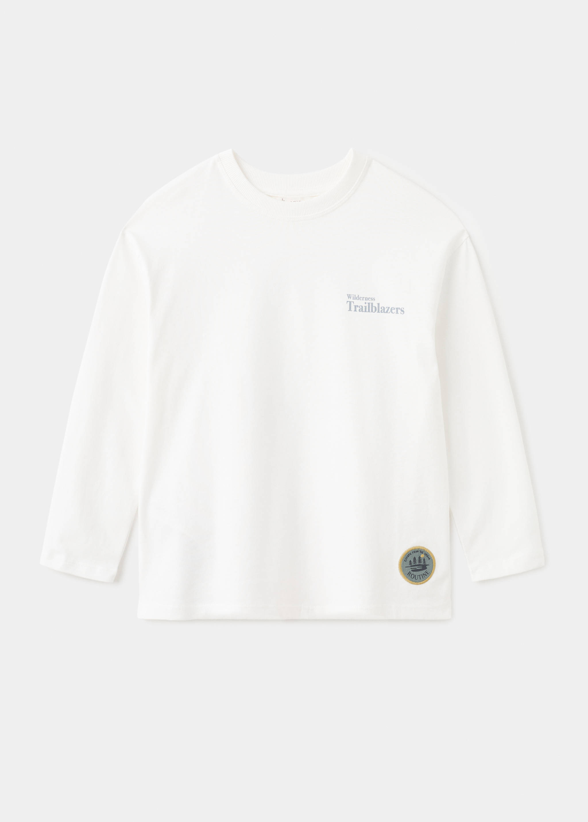 Printed cotton-blend T-shirt - Article without model