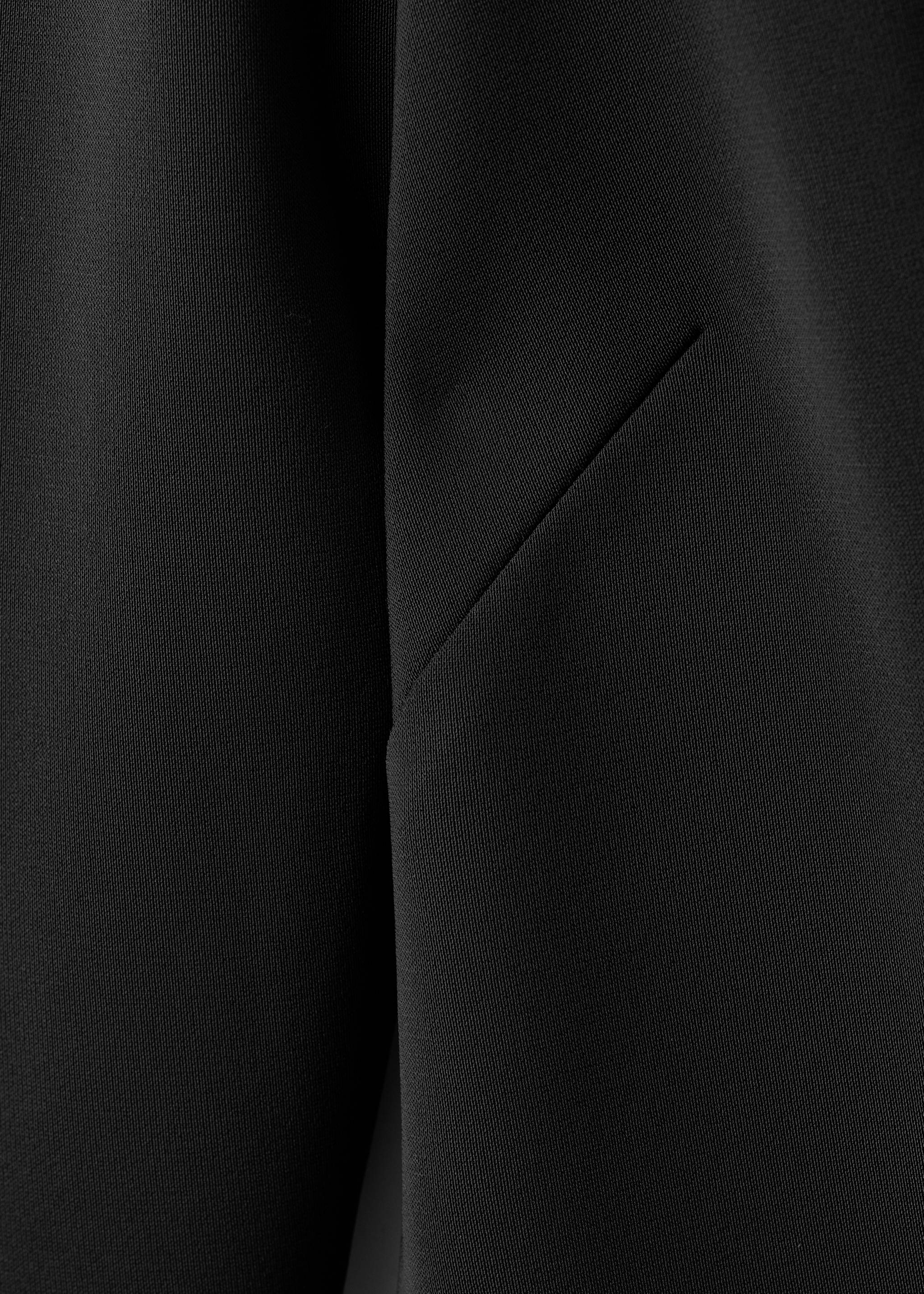 Long-sleeved dress with draped neck - Details of the article 0