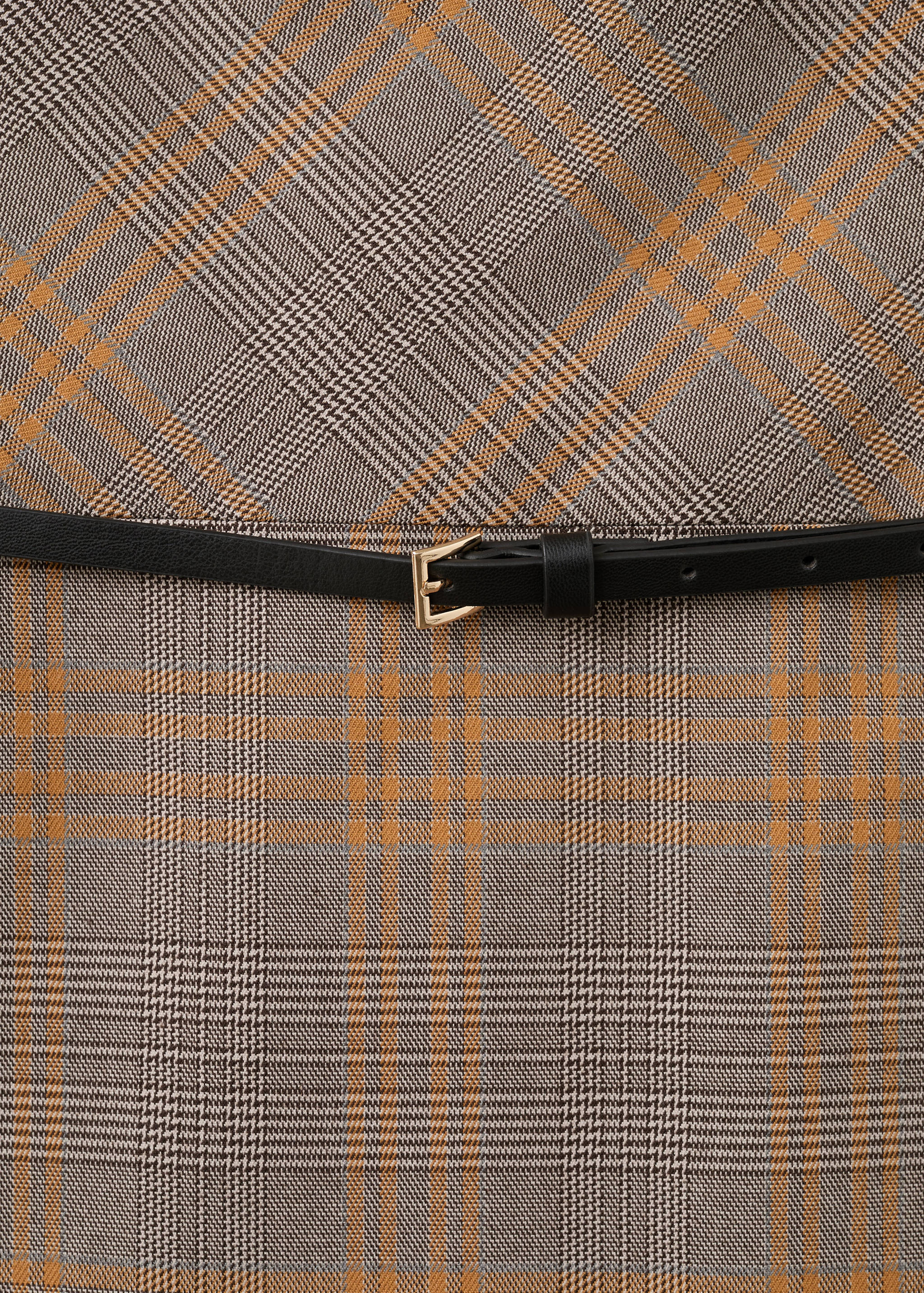 Check belt dress - Details of the article 8