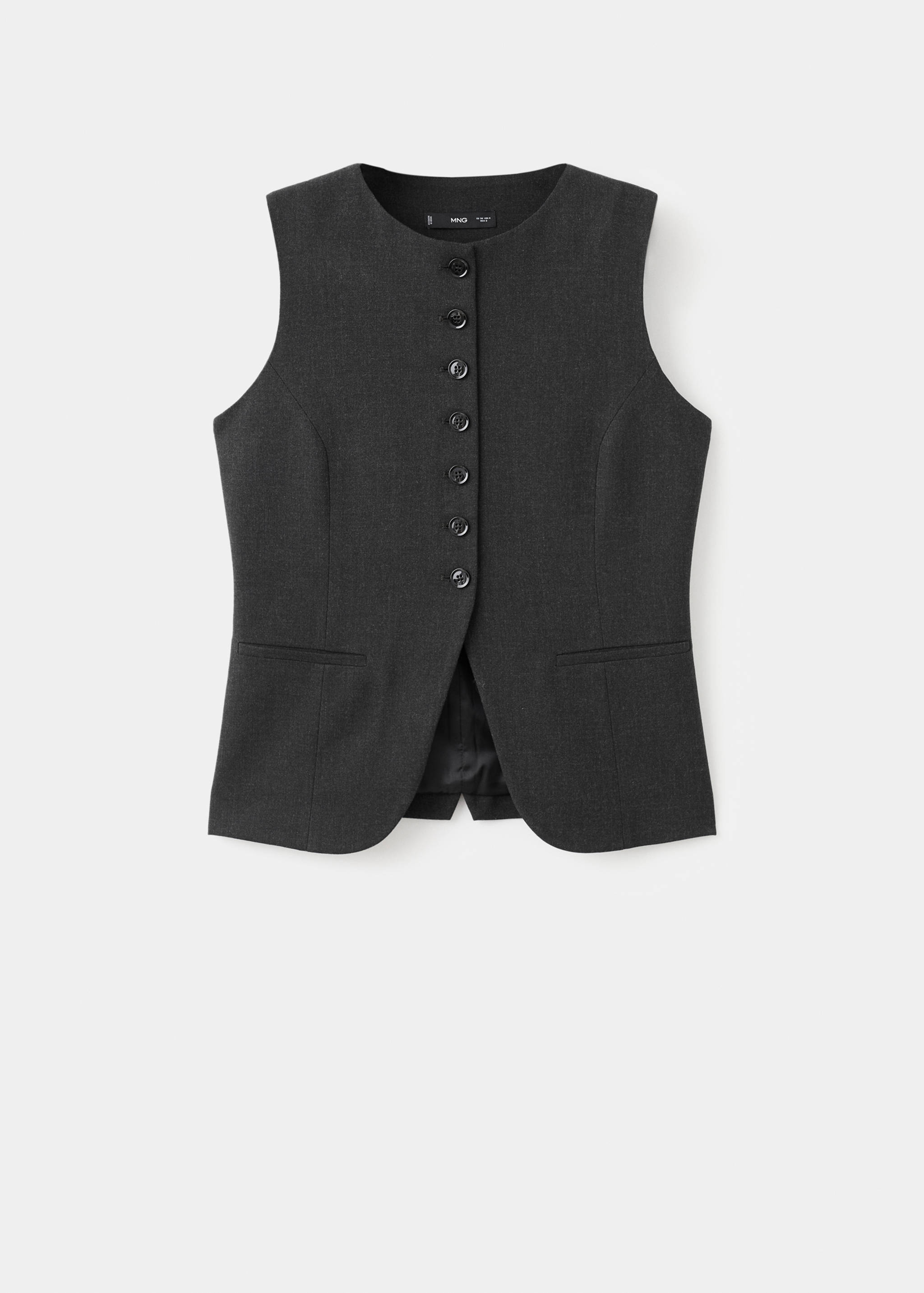 Round-neck suit vest - Article without model