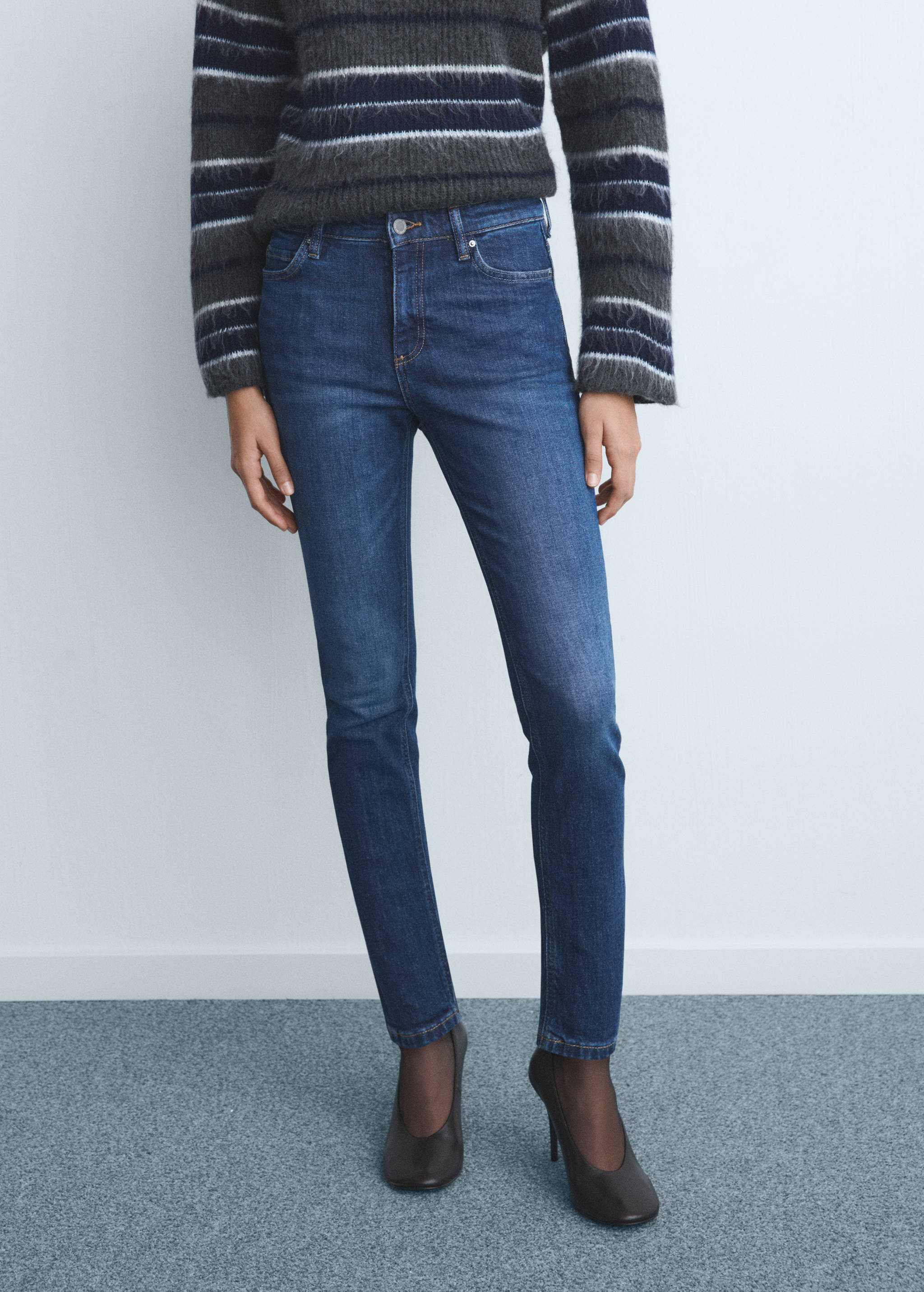 Jean skinny taille normale - Plan moyen