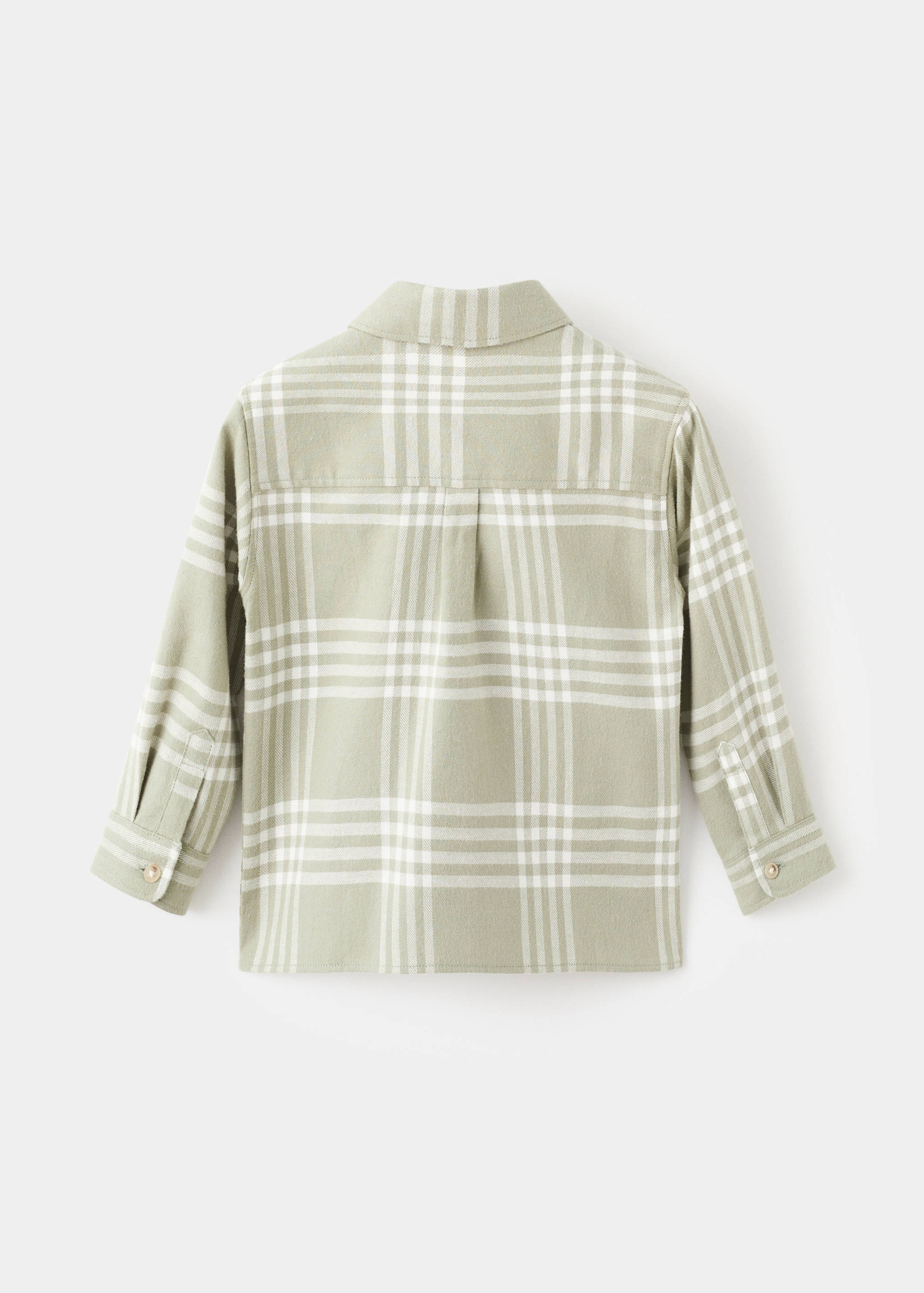 Cotton checked shirt - Reverse of the article