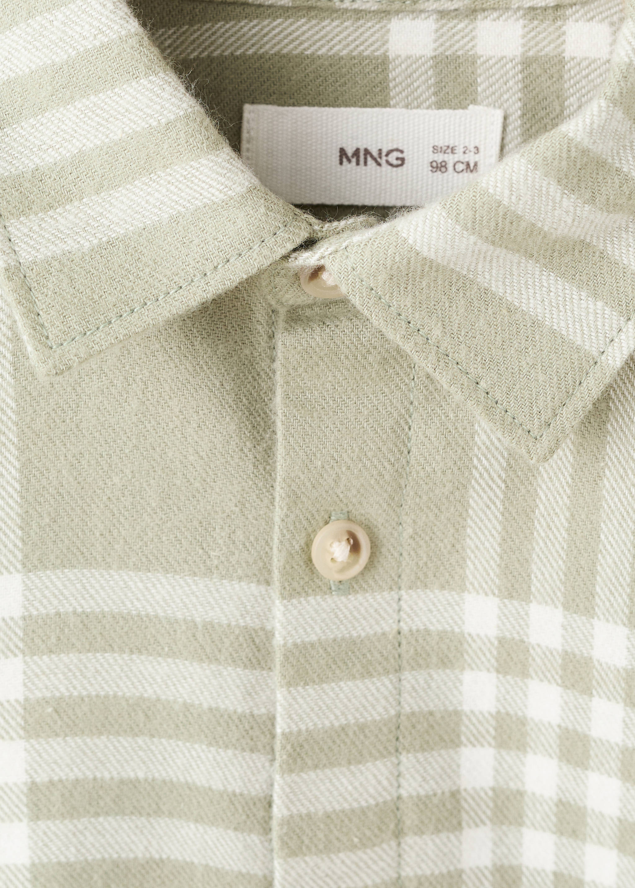 Cotton checked shirt - Details of the article 8