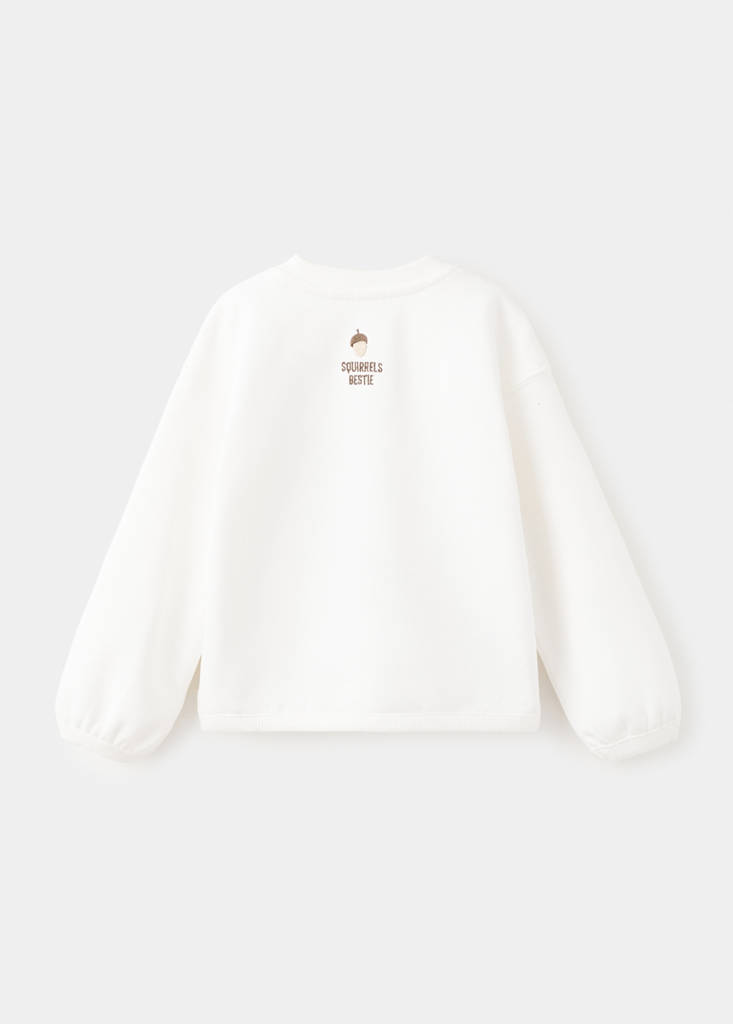 Printed embroidered sweatshirt — Off White