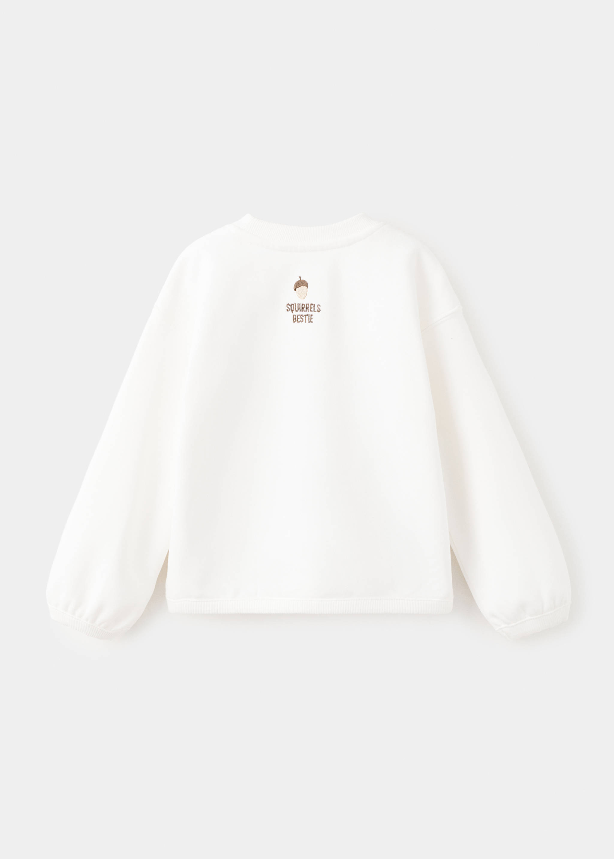 Бродиран суитшърт с принт - Обратна страна на артикула