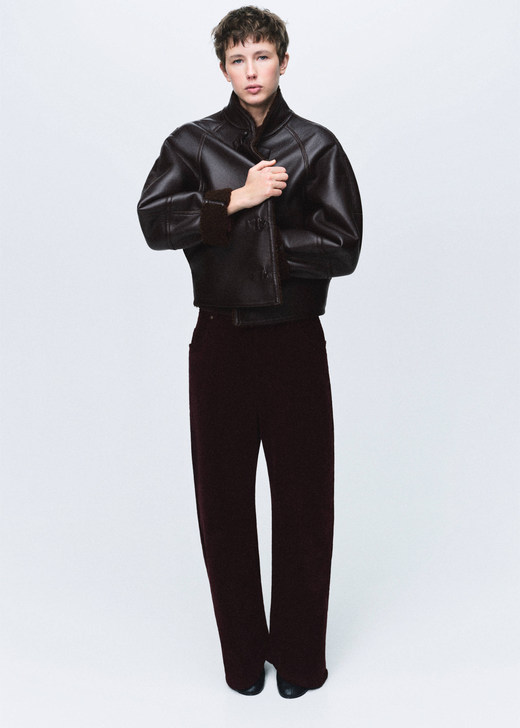 Reversible shearling jacket - General plane