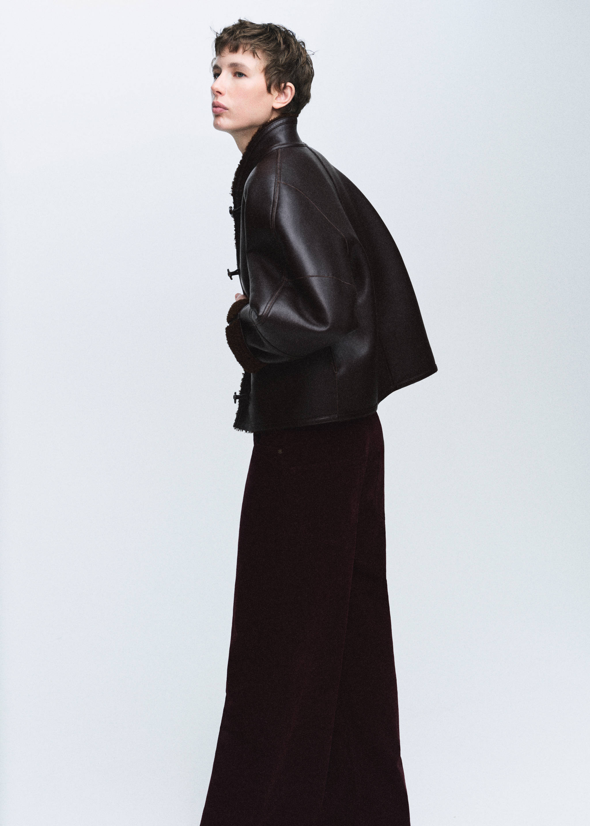 Reversible shearling jacket - Details of the article 1