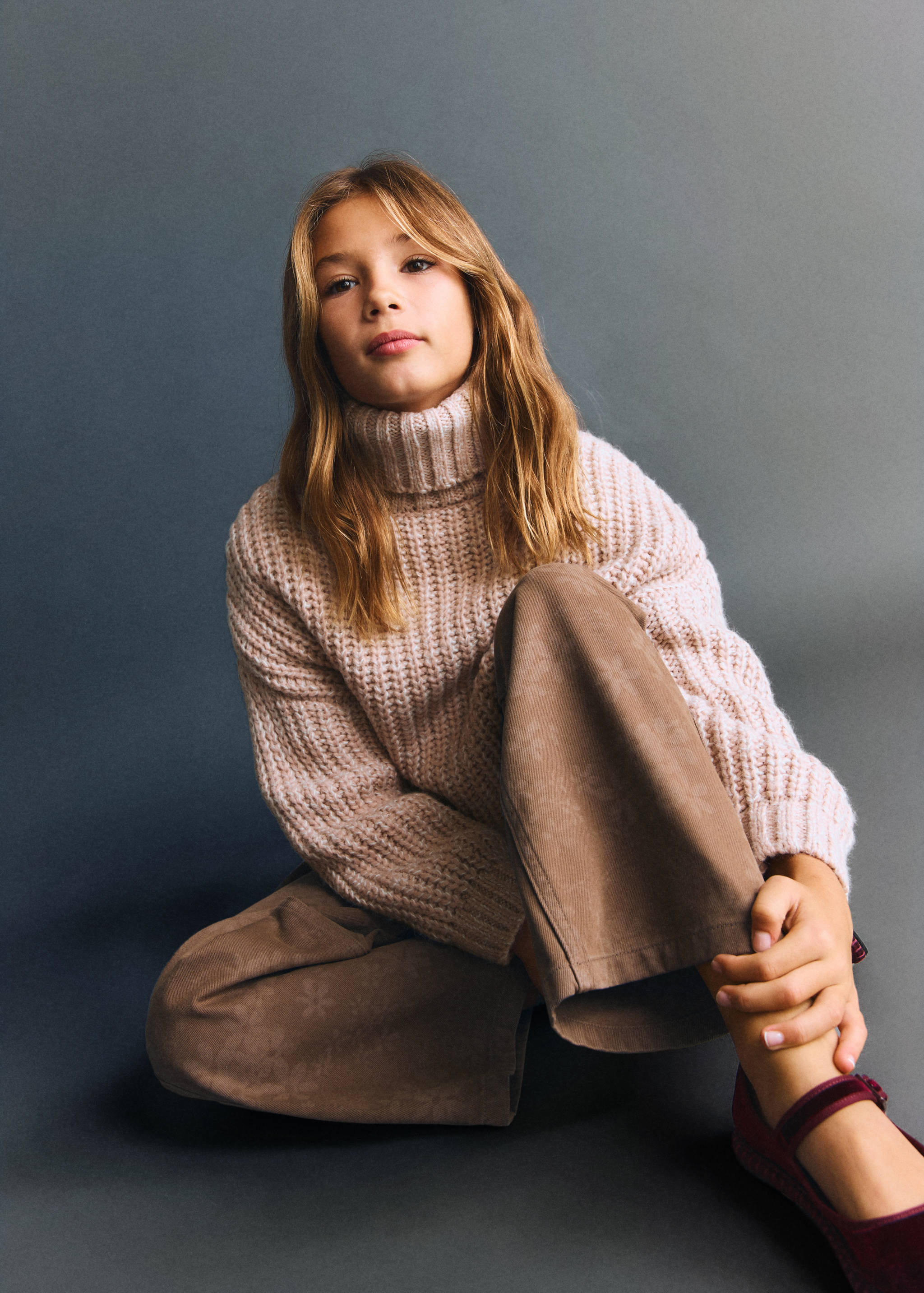 Floral-print straight-fit jeans - Details of the article 1