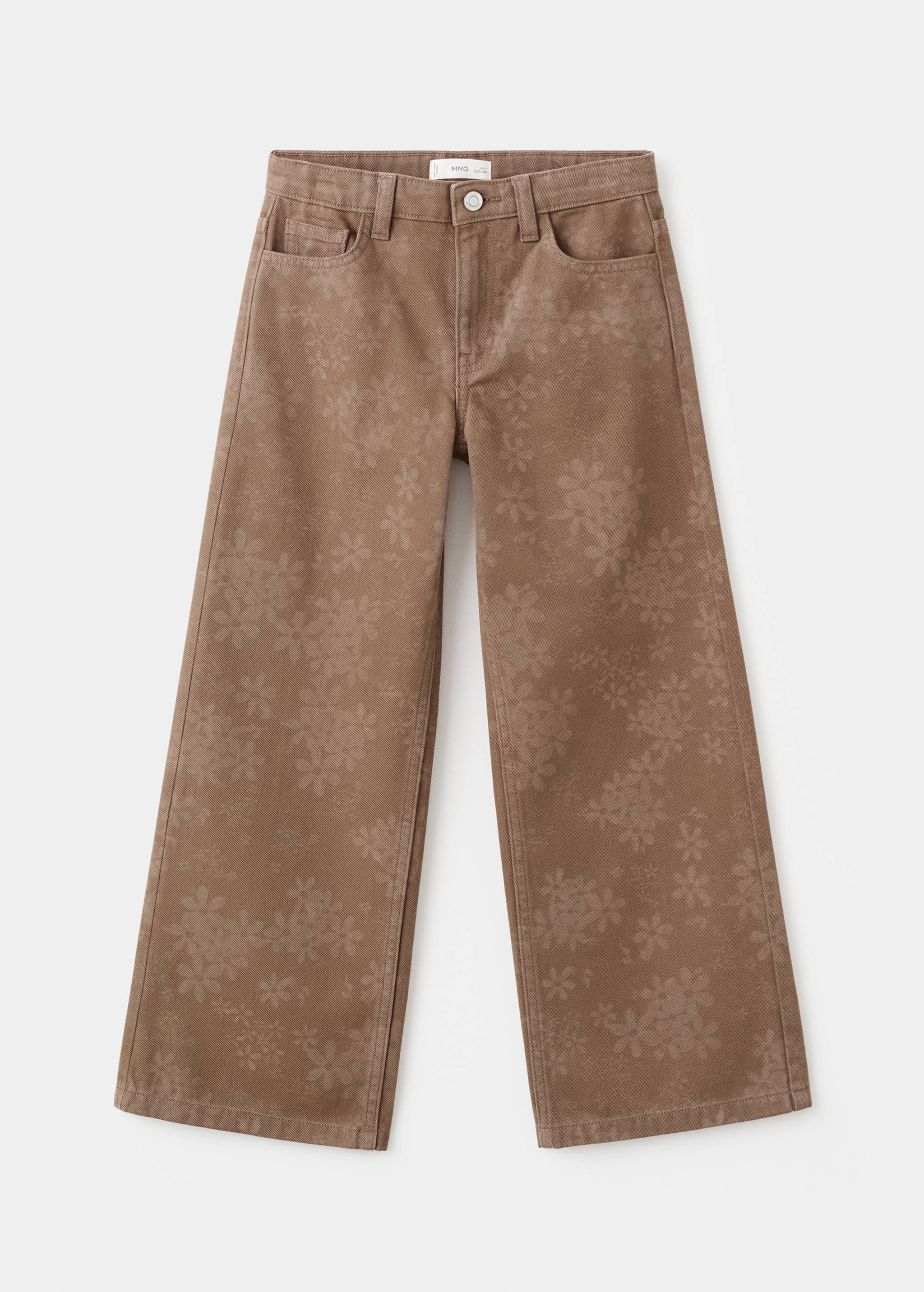 Floral-print straight-fit jeans - Article without model