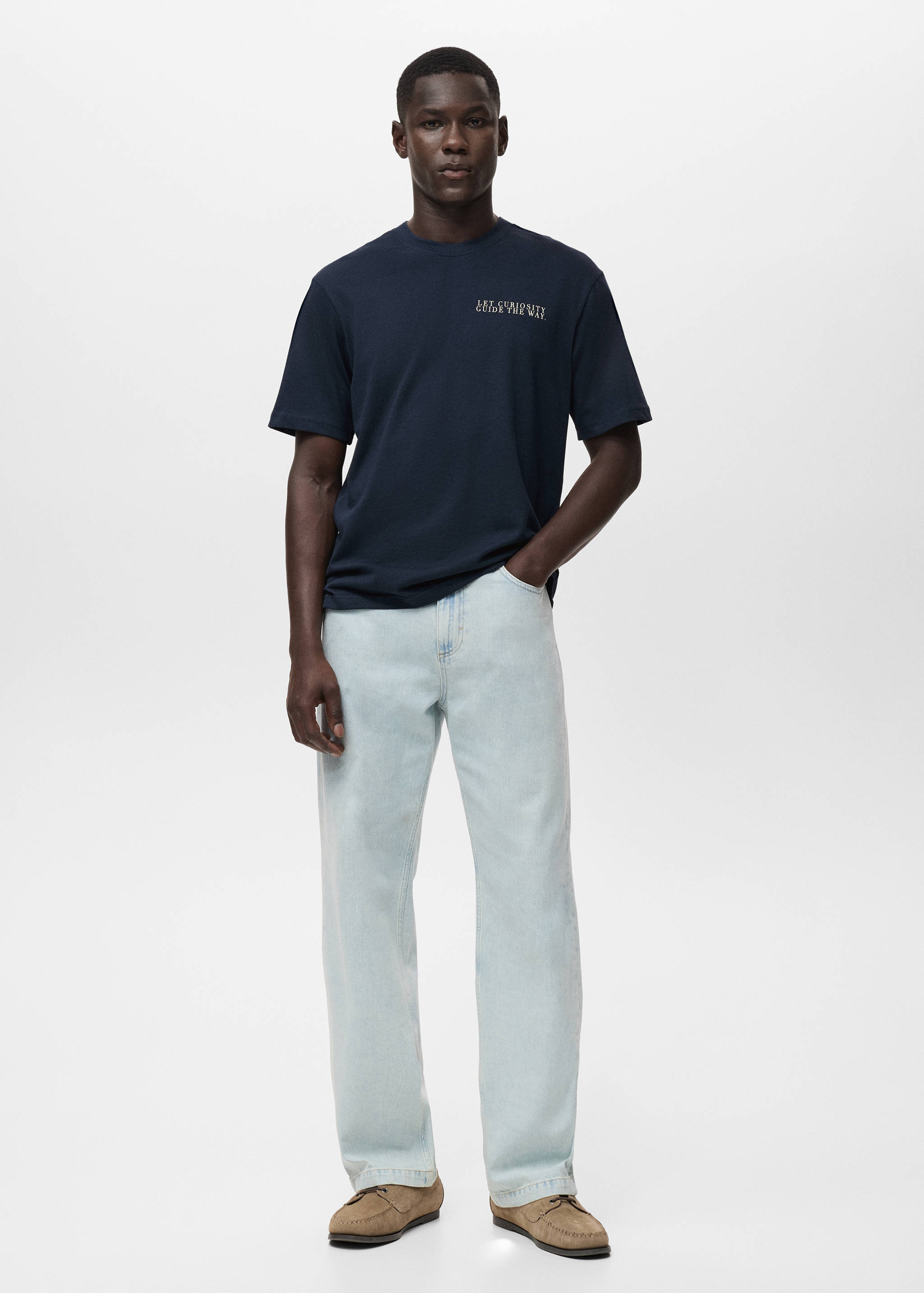 Футболка 100% хлопок с текстом - Общий план