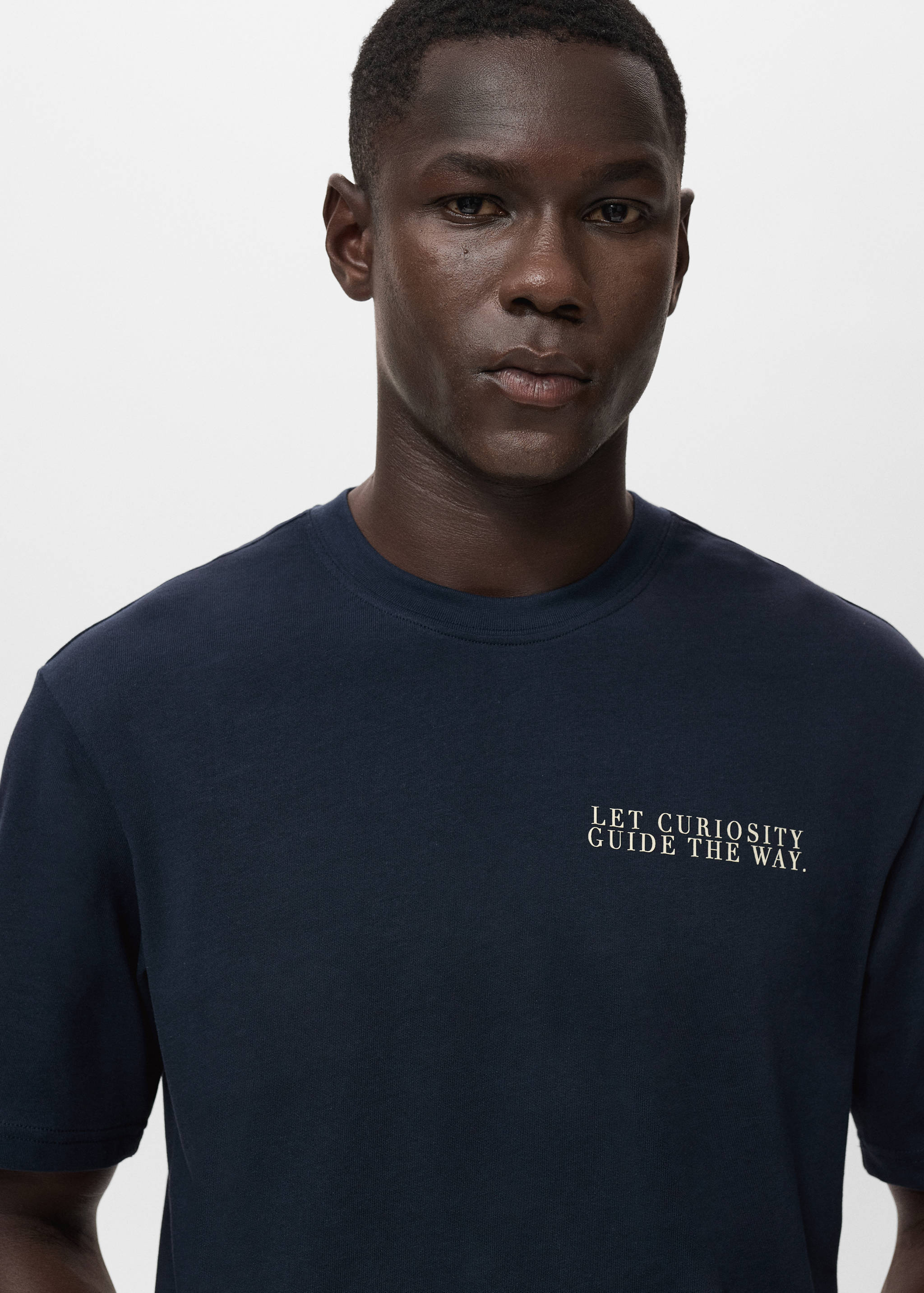 Футболка 100% хлопок с текстом - Деталь изделия 1