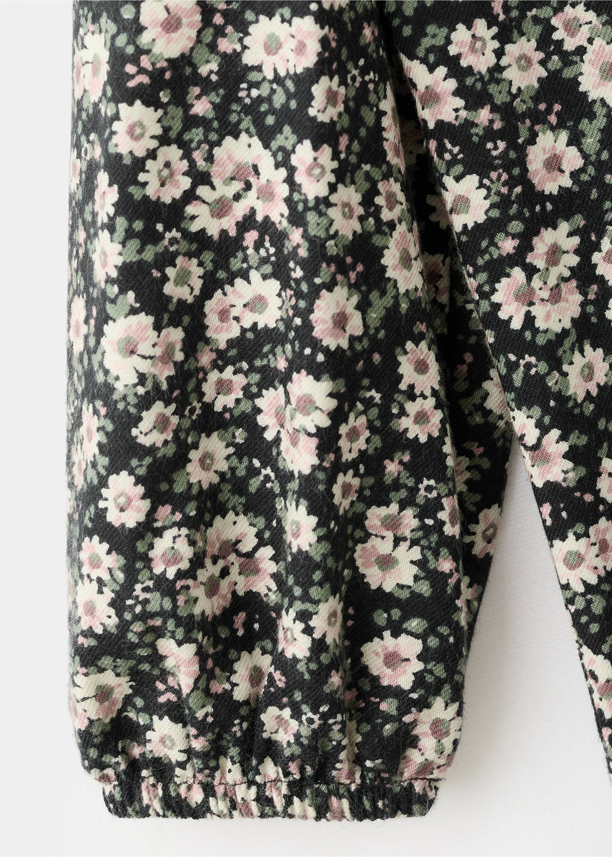 Floral print dress - Details of the article 8, Black. Ref: 17067774-00.