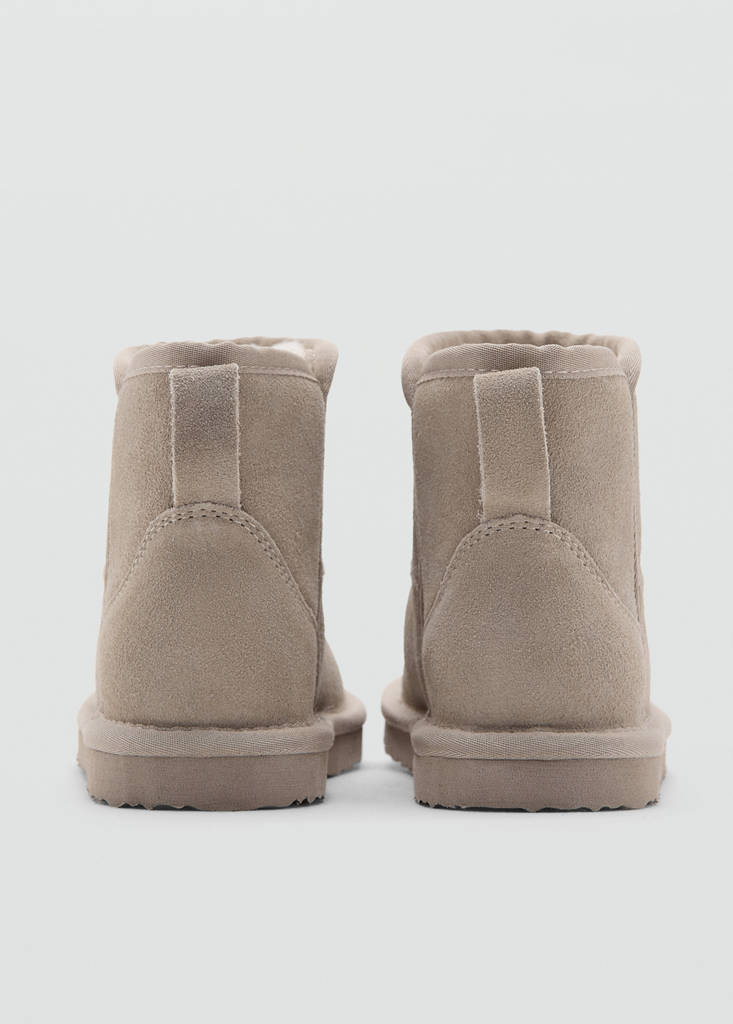 Sheepskin-lined ankle boots — Grey
