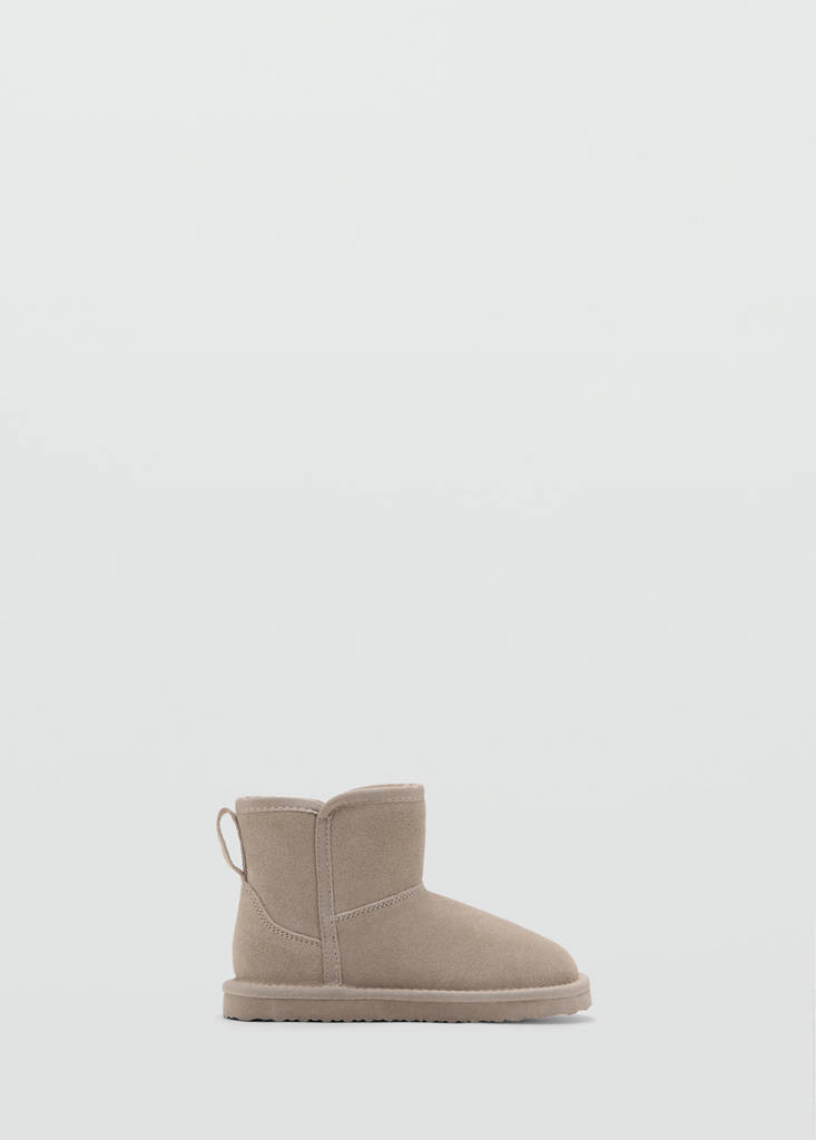 Sheepskin-lined ankle boots — Grey