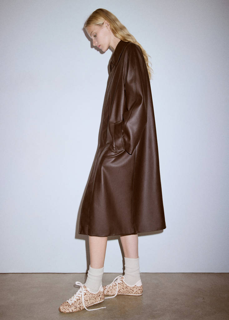 Leather trainers with fleece - thumbnail 2