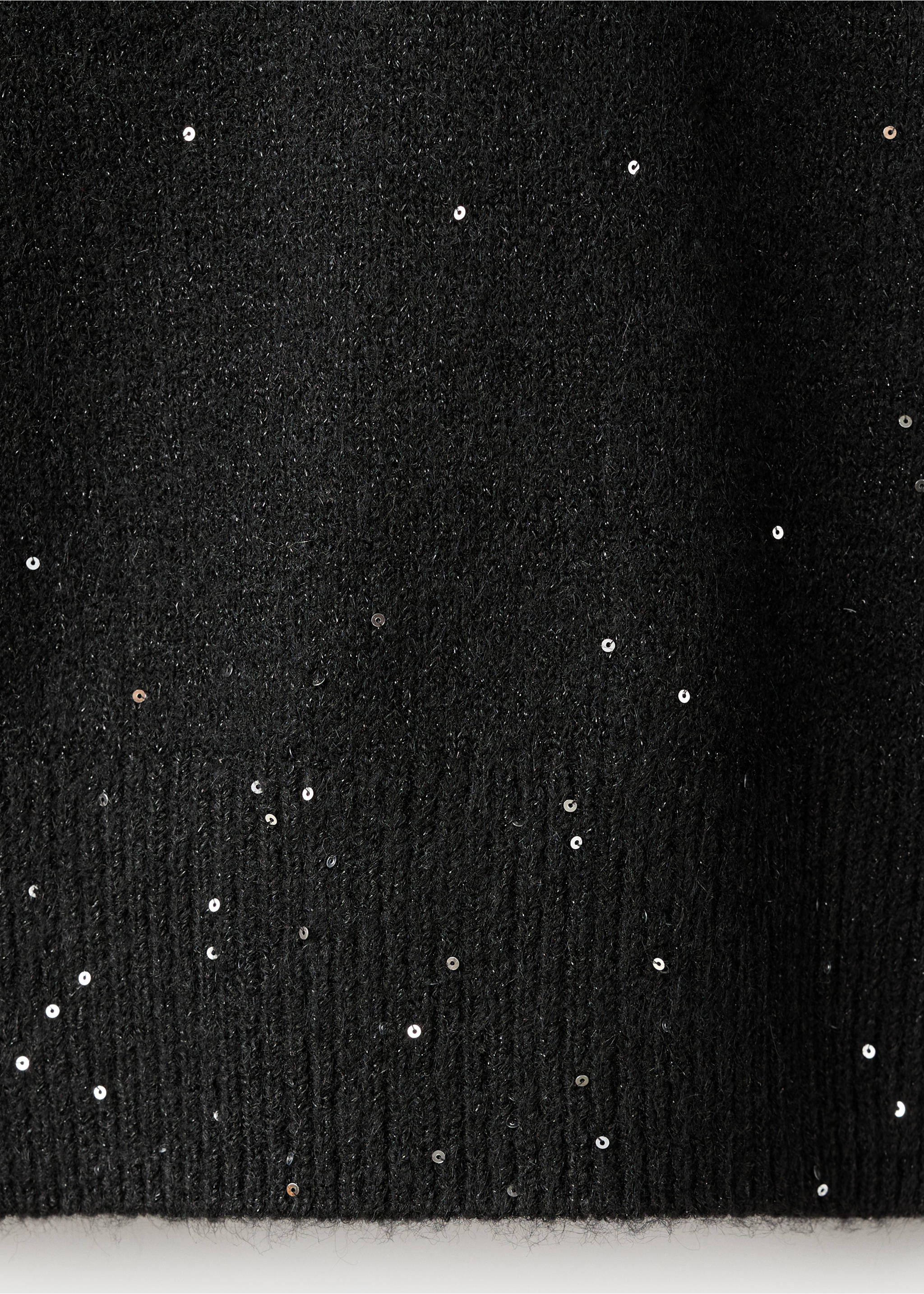 Jupe maille détail à paillettes - Détail de l'article 0, Noir. Ref: 17067778-00.
