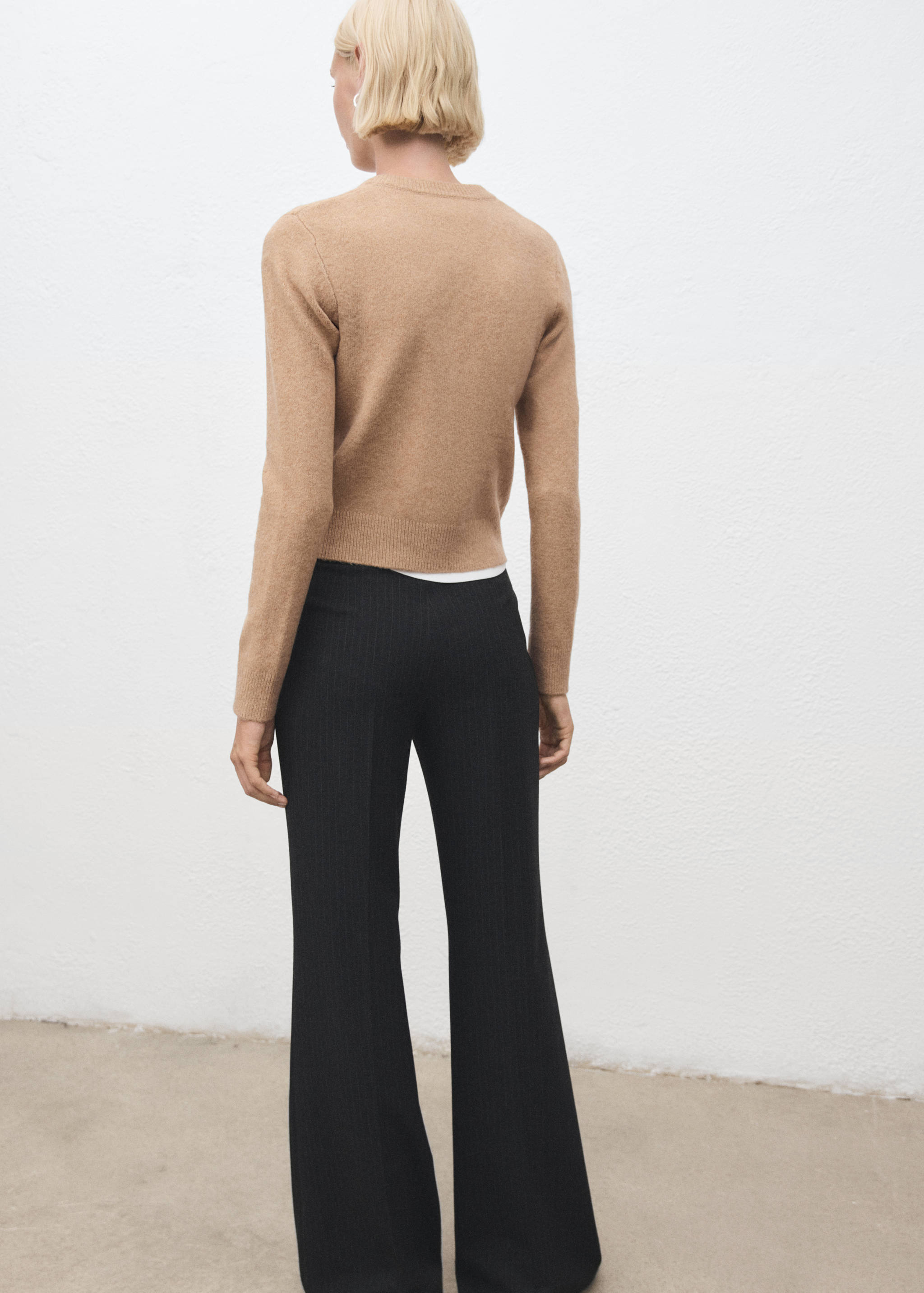 Knitted button cardigan - Reverse of the article