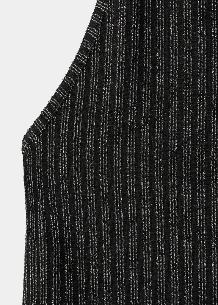 Lurex halter-neck dress — Black
