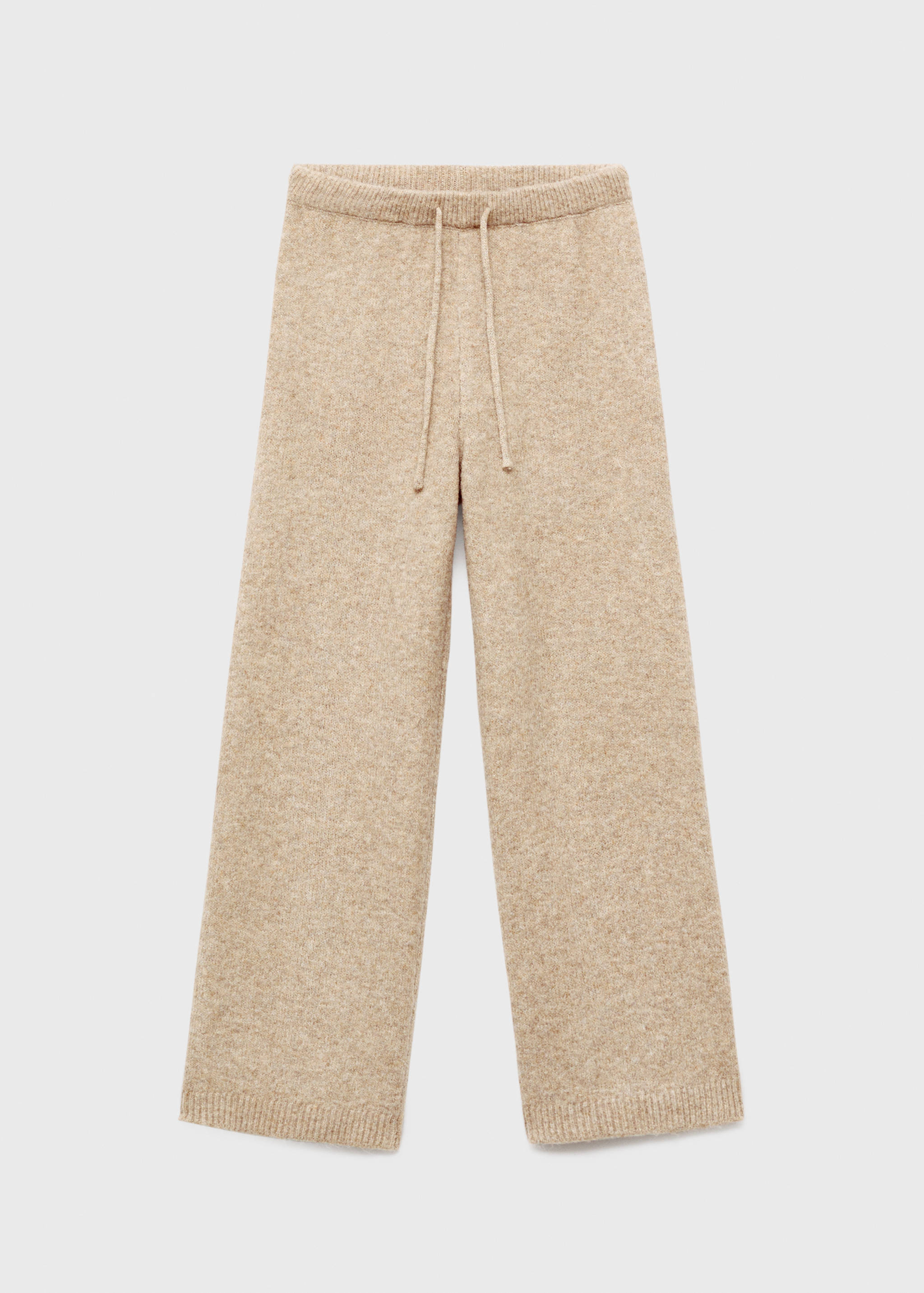 Straight-leg knitted trousers - Article without model