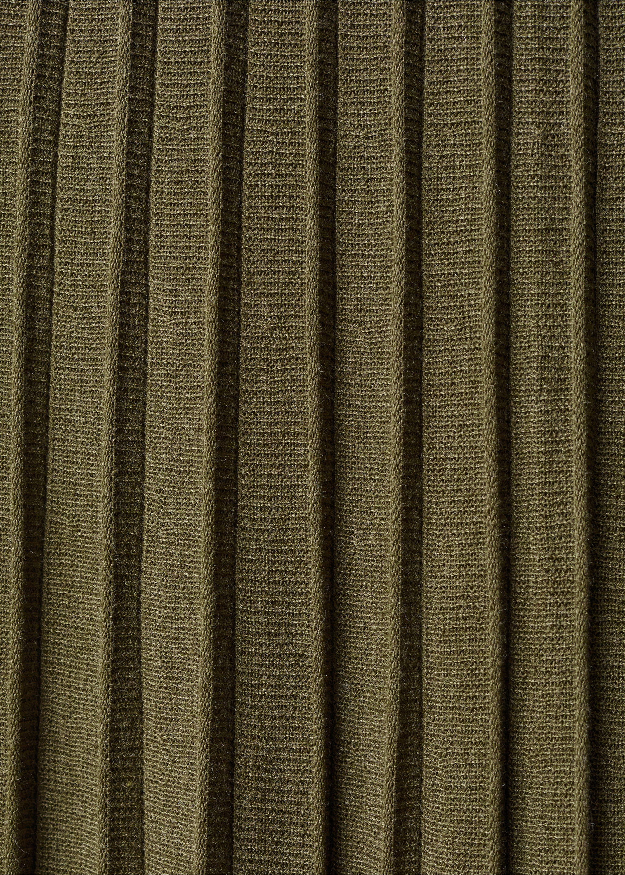 Jupe plissée maille - Détail de l'article 0, Kaki. Ref: 17067791-00.