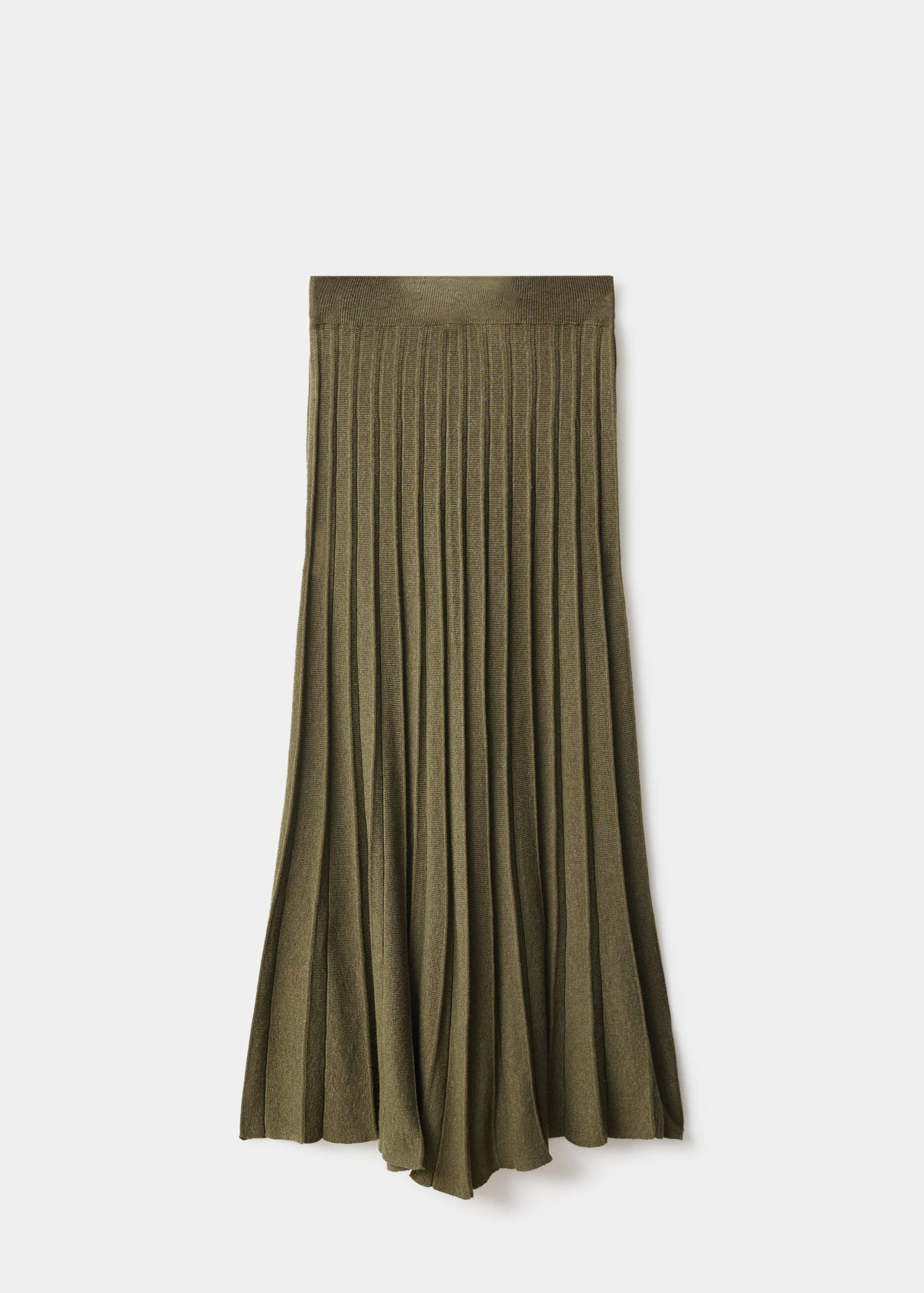 Pleated knit skirt - Article without model