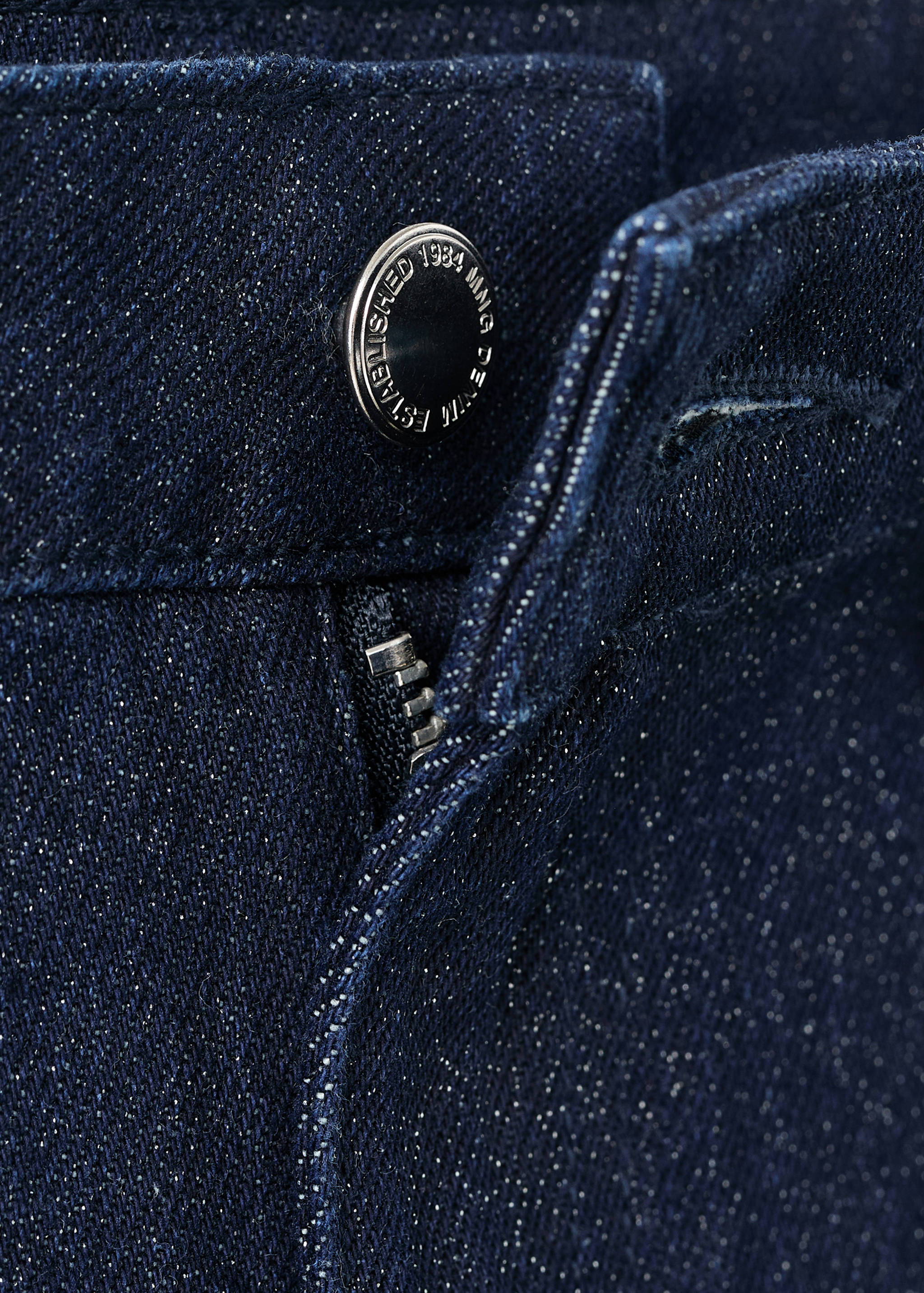Straight-fit jeans met glitters - Detail van het artikel 8