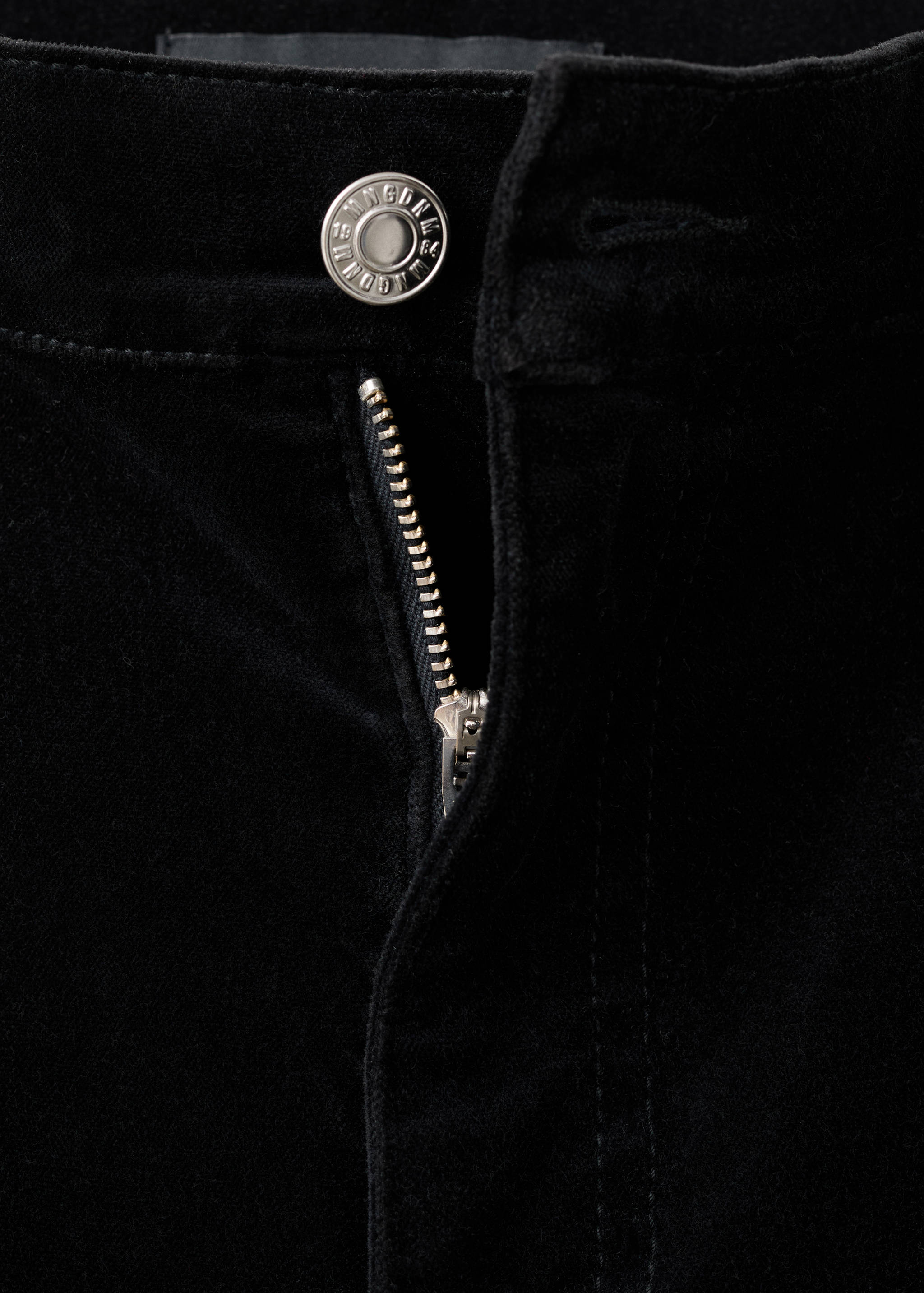 Wide leg velvet jeans - Details of the article 8