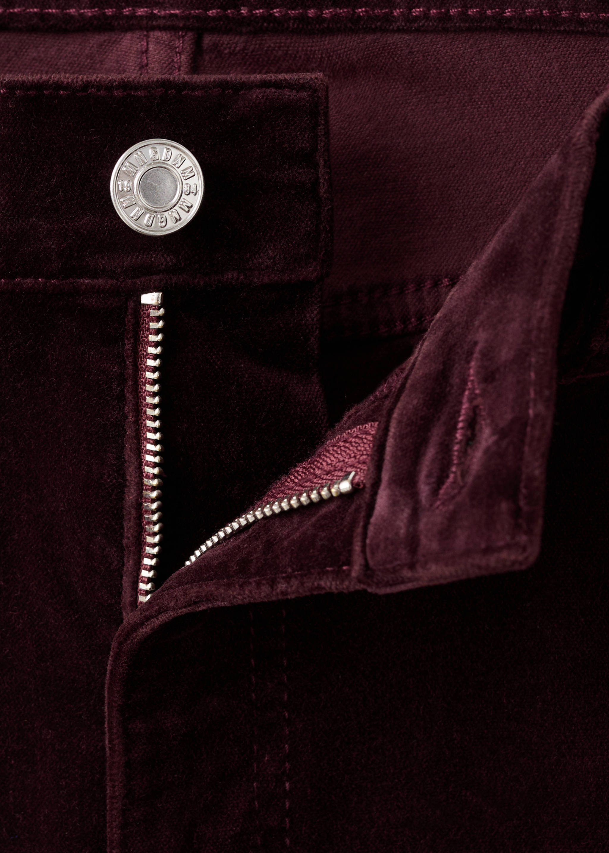 Wide leg velvet jeans - Details of the article 8