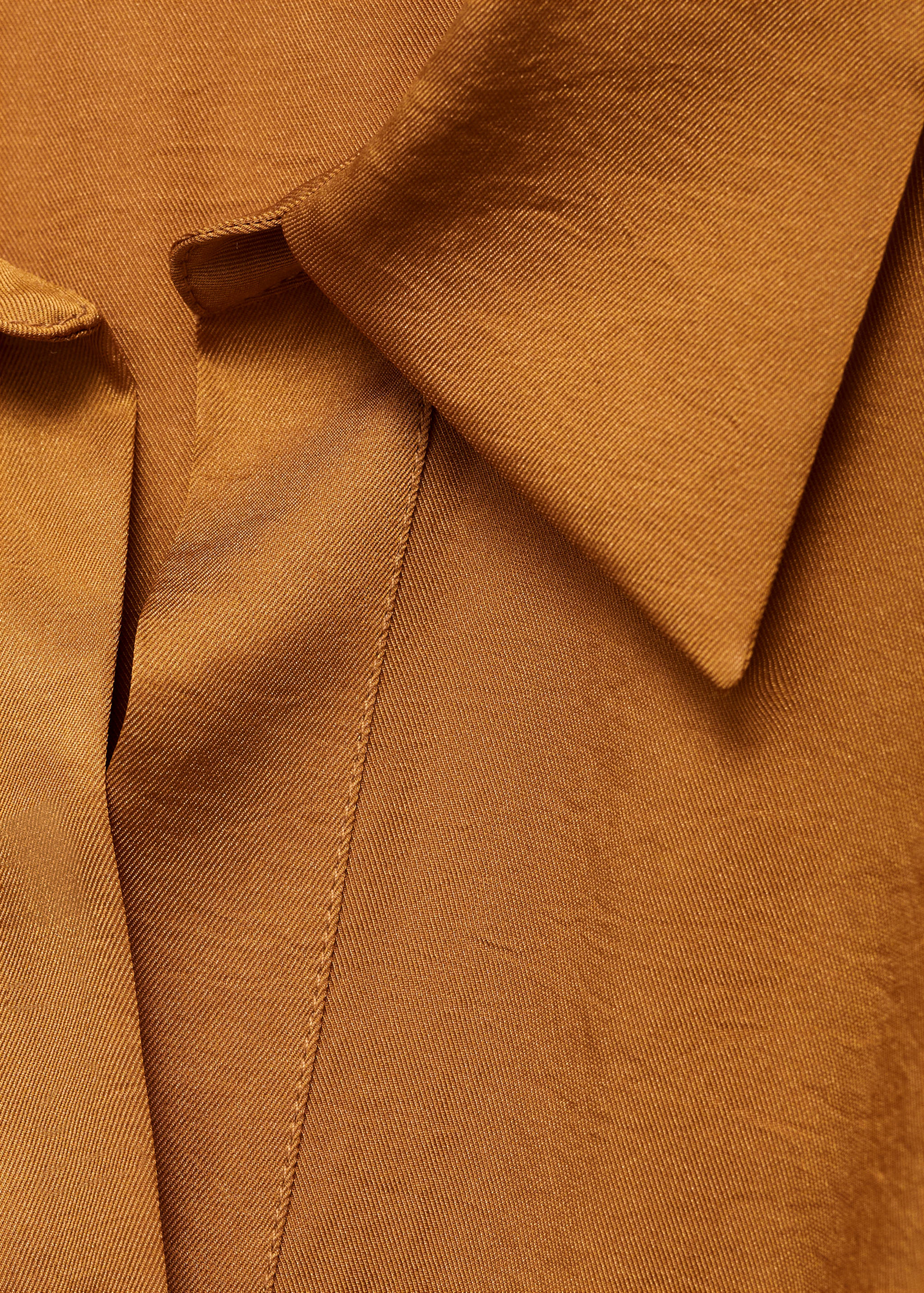 Сатиновая рубашка с запахом - Деталь изделия 8