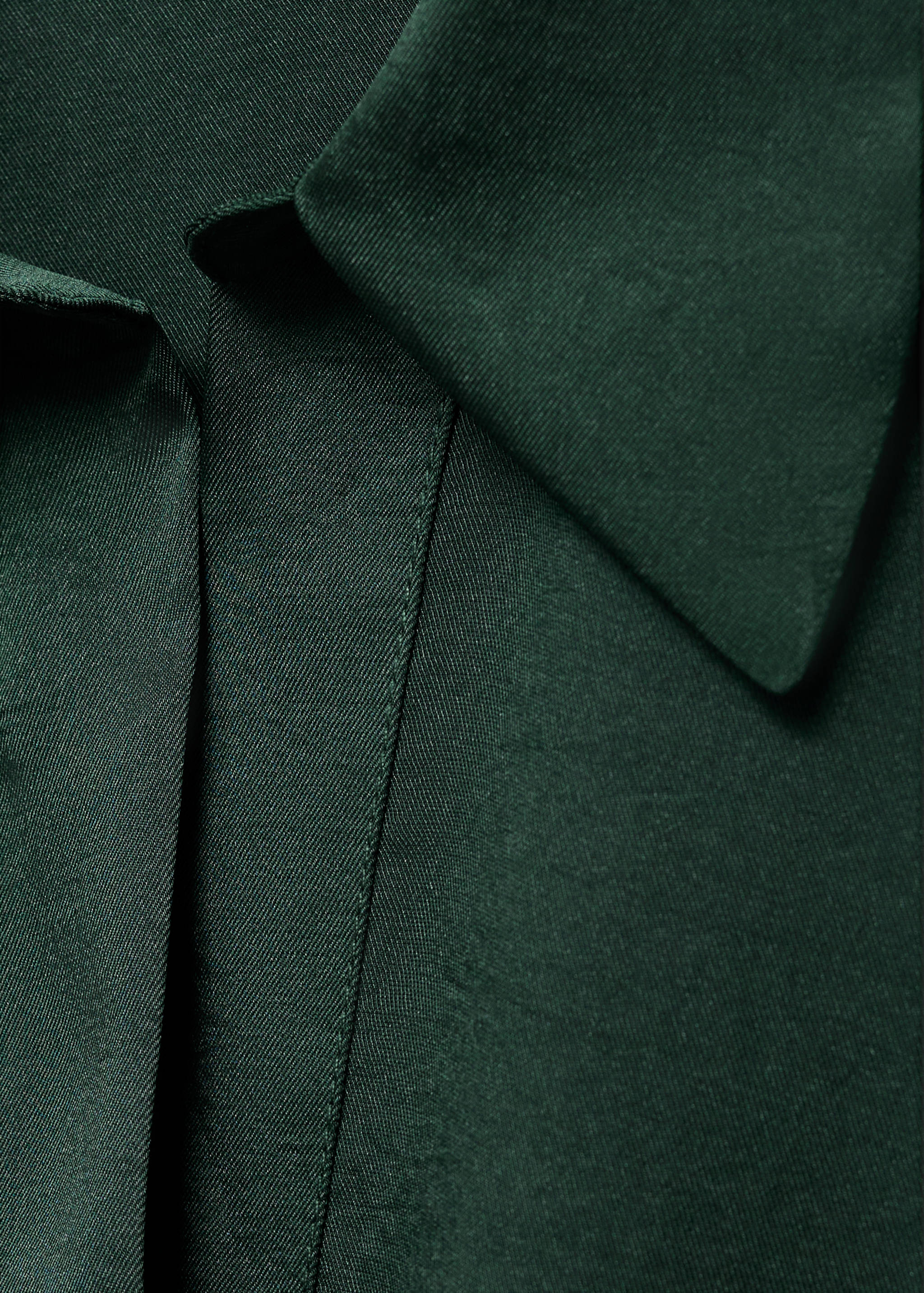 Сатиновая рубашка с запахом - Деталь изделия 8