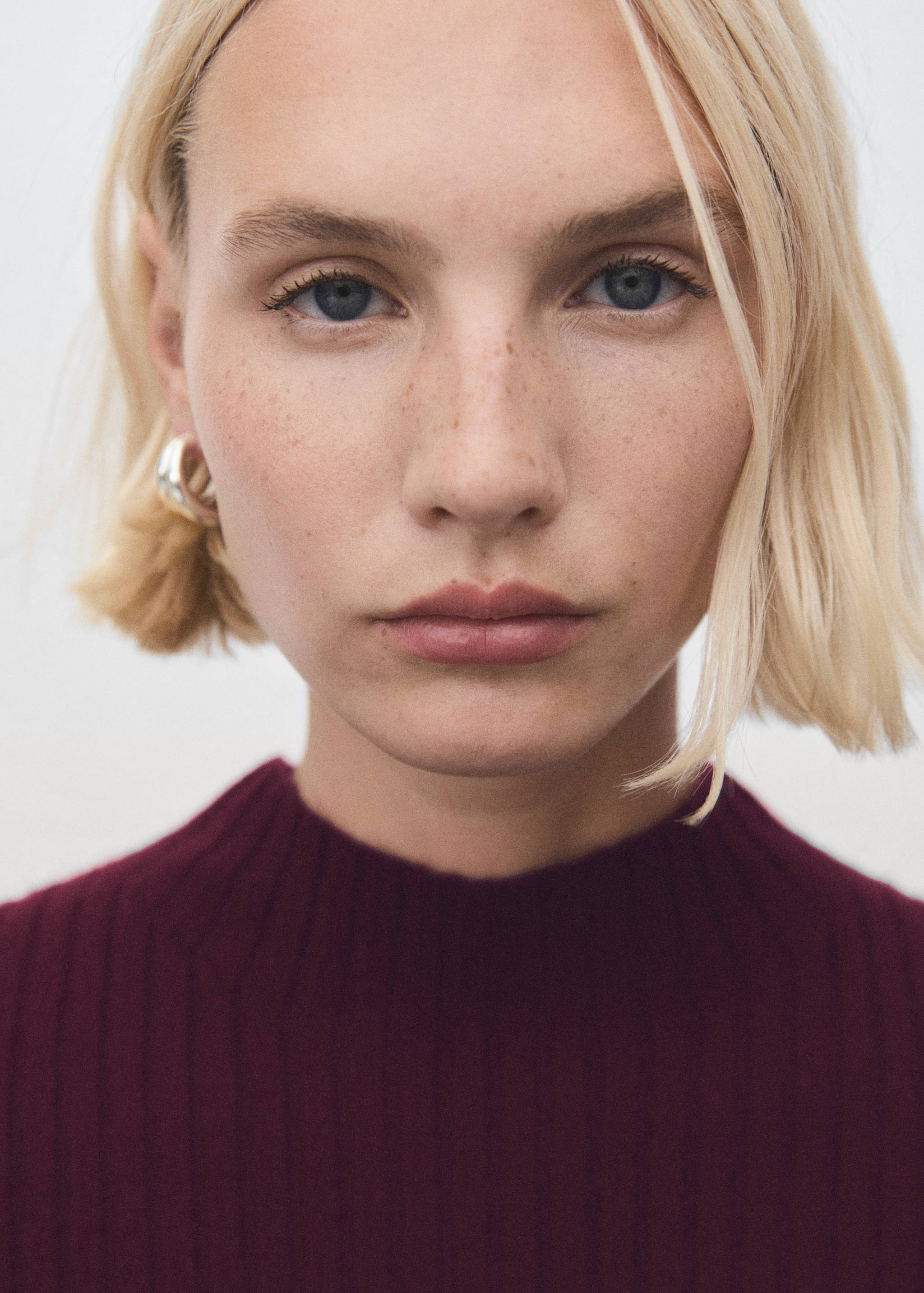 퍼킨스넥 골지 원피스 - 상품 내역: 1