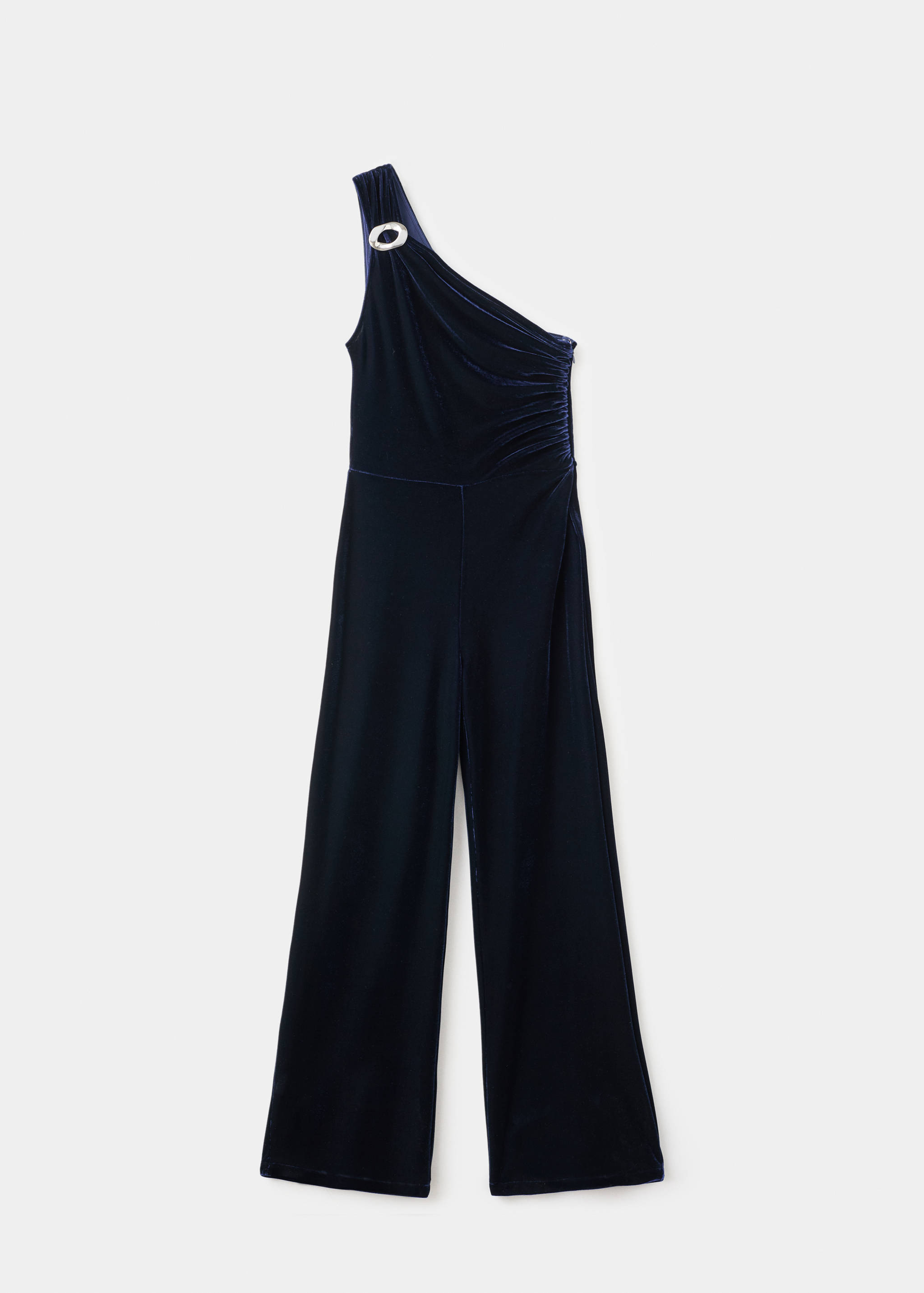 Velvet jumpsuit with metallic detail - Article without model