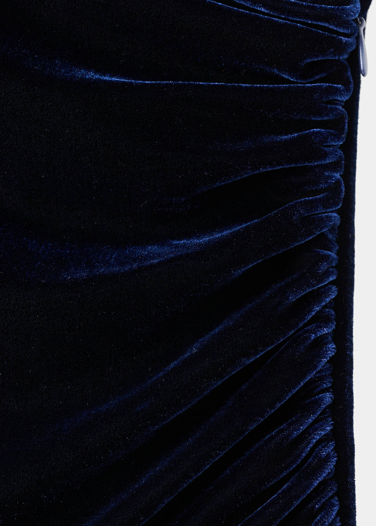Velvet jumpsuit with metallic detail — Navy
