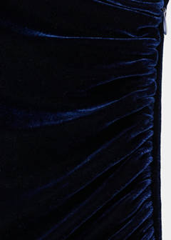 Velvet jumpsuit with metallic detail — Navy 7