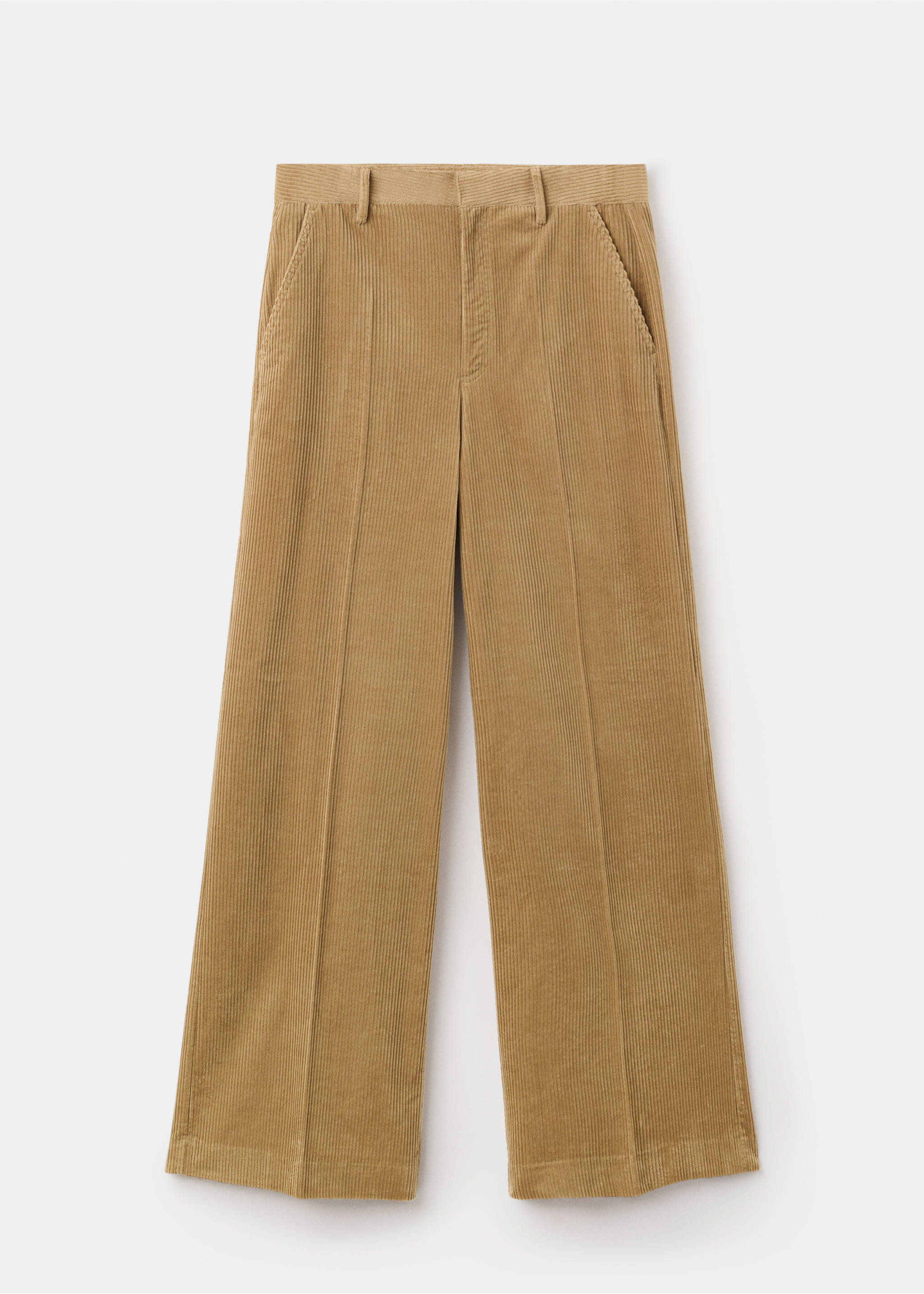 Широкие вельветовые брюки wide leg - Изделие без модели, Охра. Ref: 17067804-00.