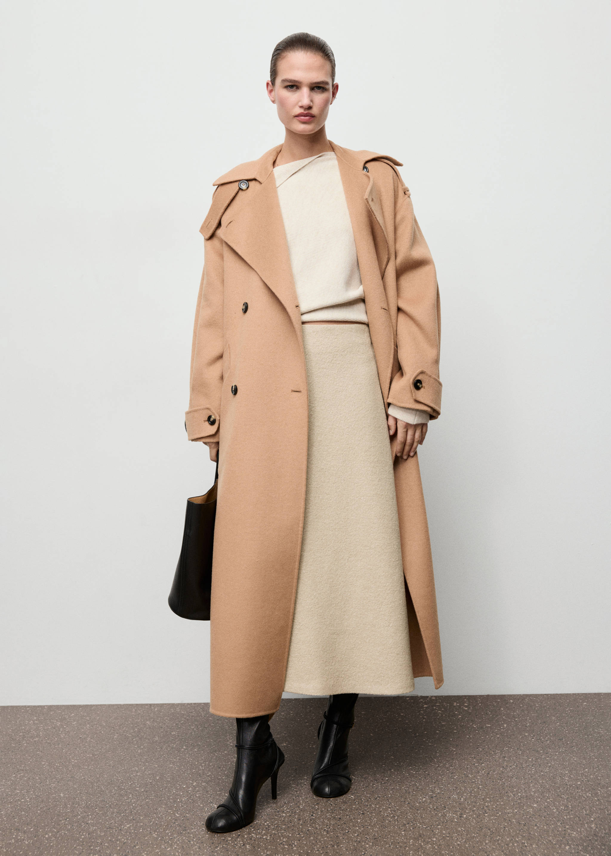 Jupe en laine évasée - Plan général