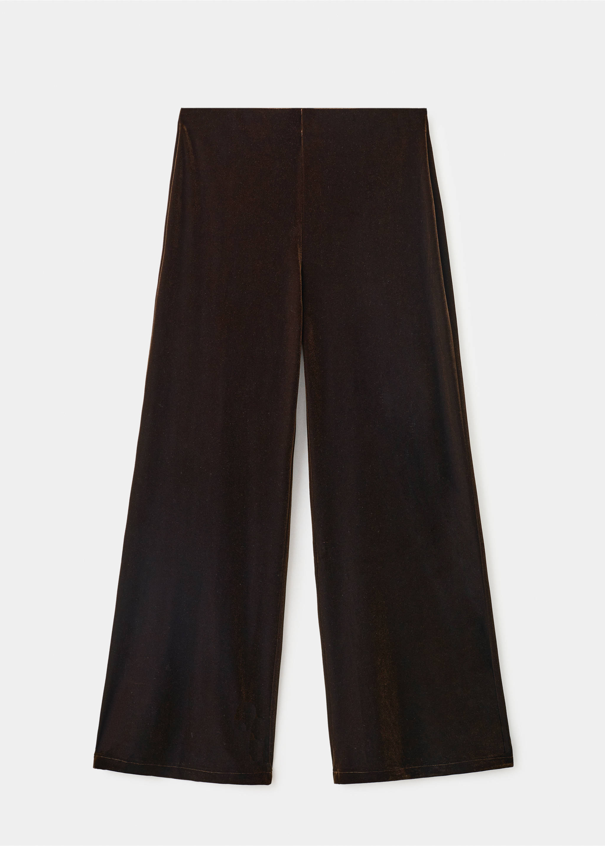 Pantalon large en velours - Article sans modèle, Marron. Ref: 17067806-00.