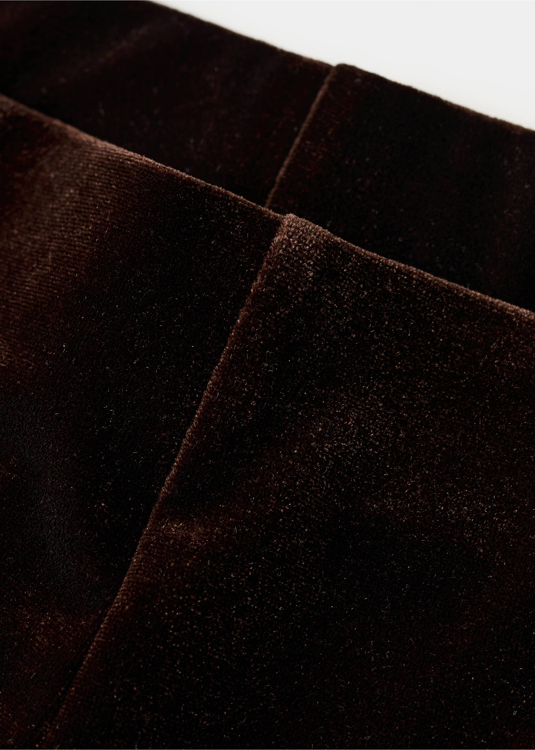 Pantalon large en velours - Détail de l'article 8, Marron. Ref: 17067806-00.