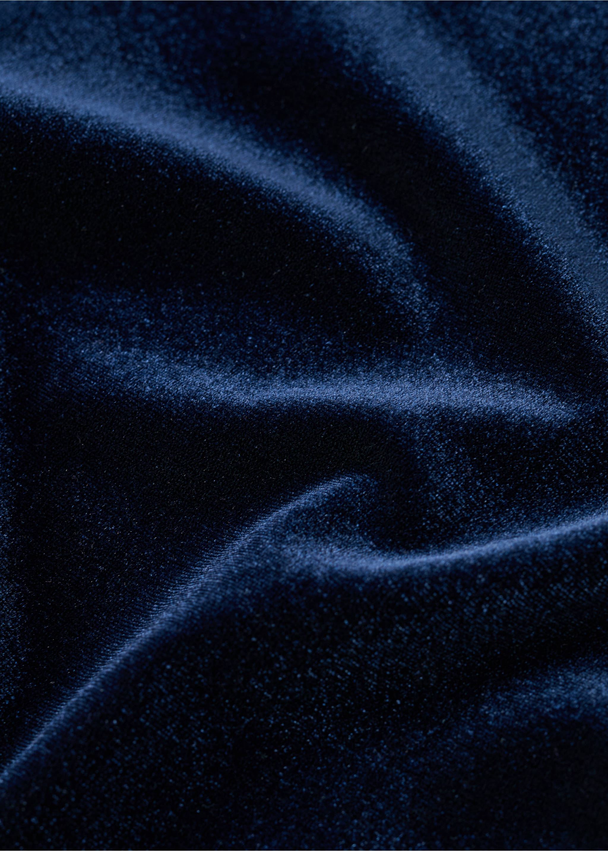 Pantalon large en velours - Détail de l'article 0, Bleu marine. Ref: 17067806-00.