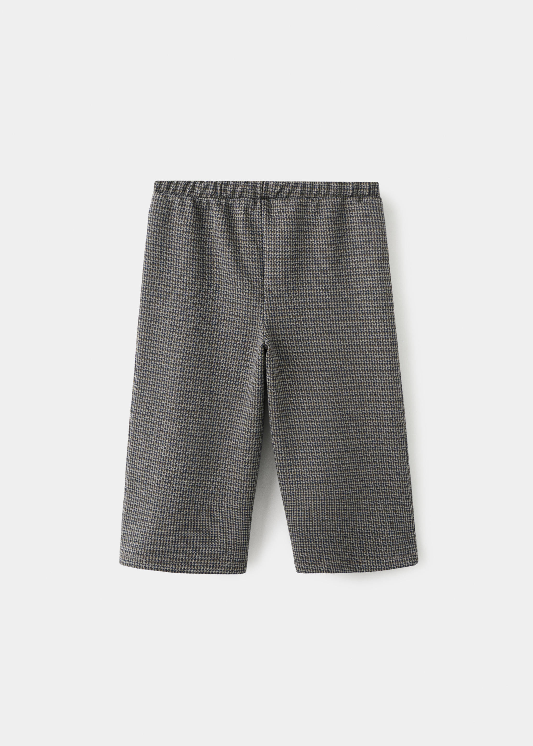Houndstooth print straight trousers - Reverse of the article