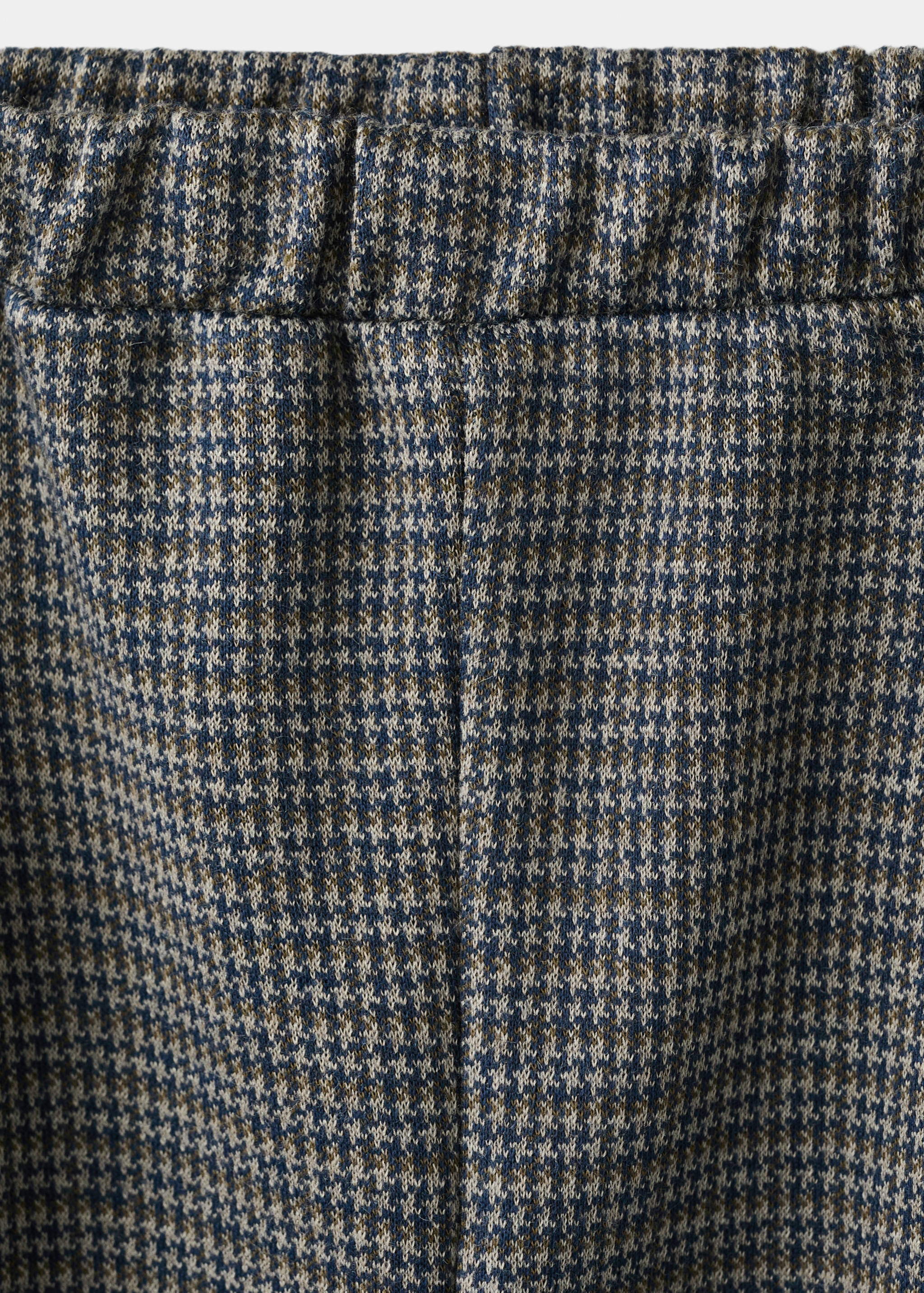 Houndstooth print straight trousers - Details of the article 8