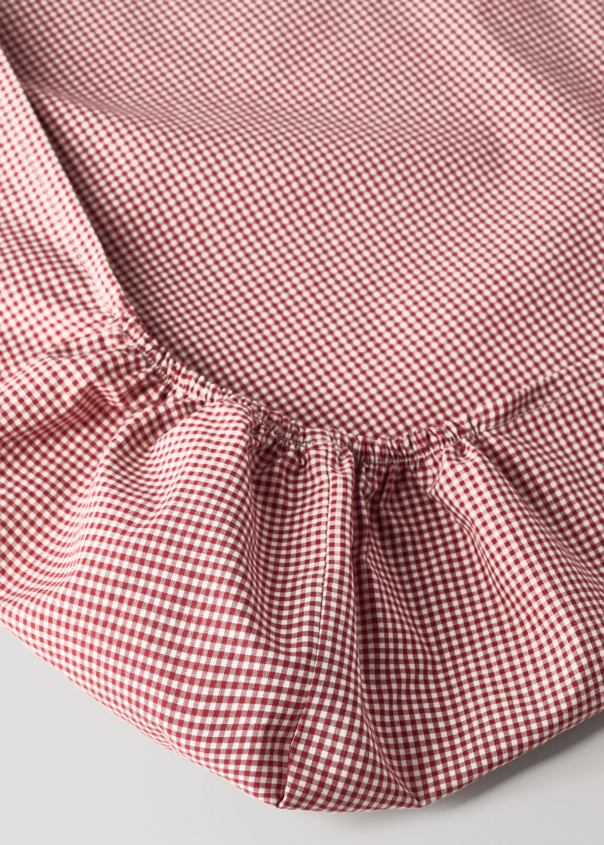 Plahta za krevetić od obojenog konca pepita uzorka - Detalji artikla 1