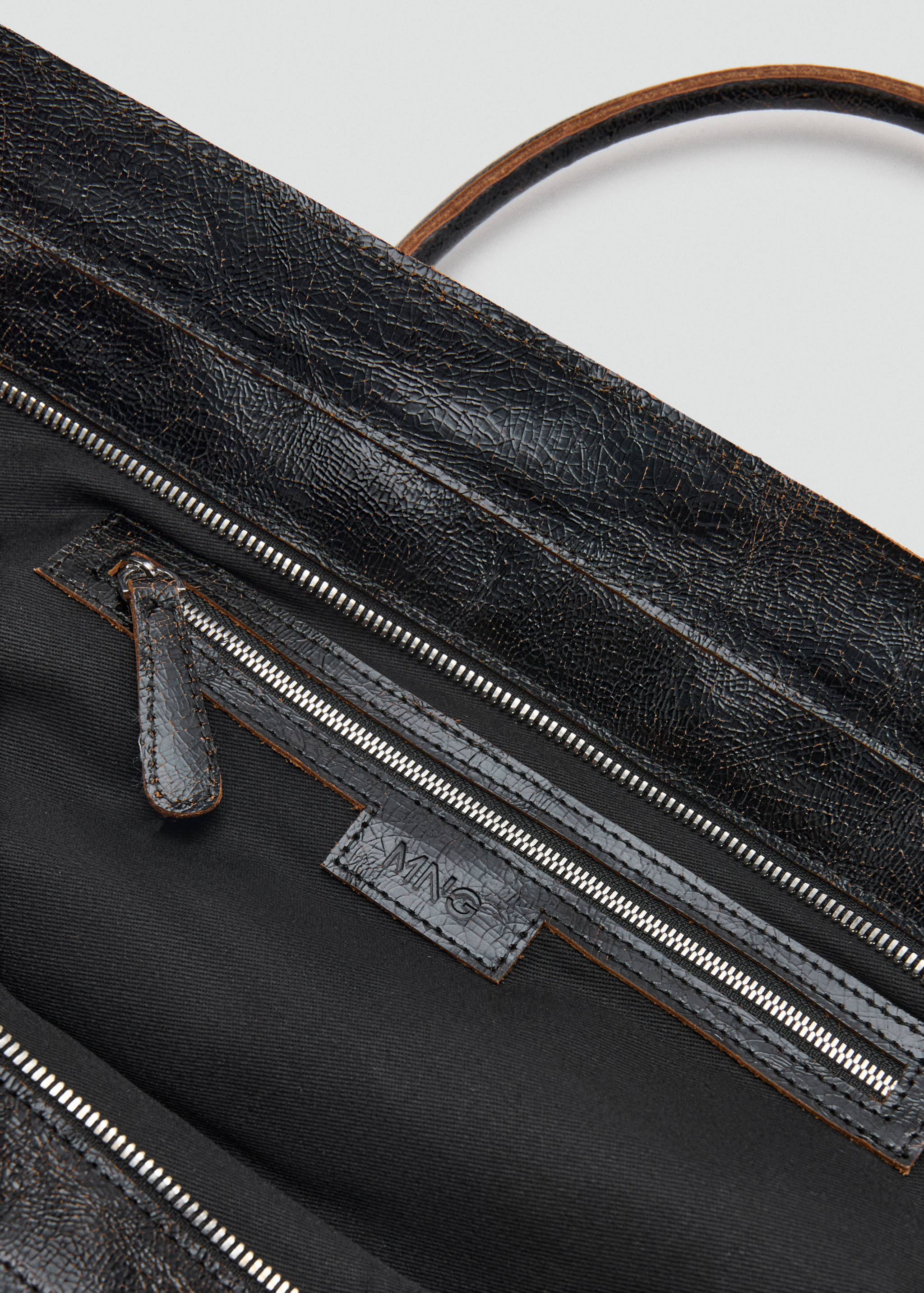 Maxi shopper-väska i skinn - Detaljer om artikeln 3