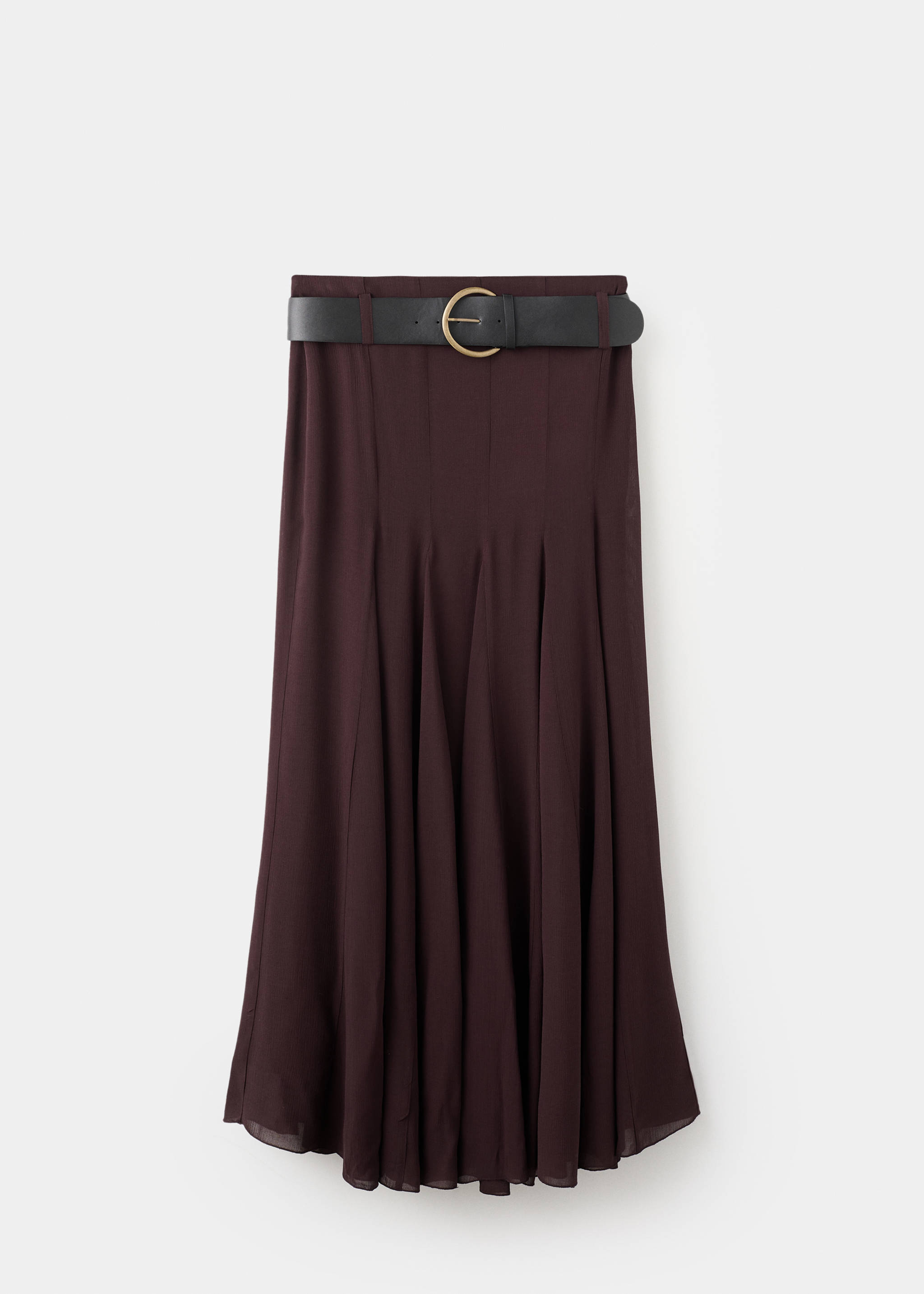 Godet skirt with belt - Article without model