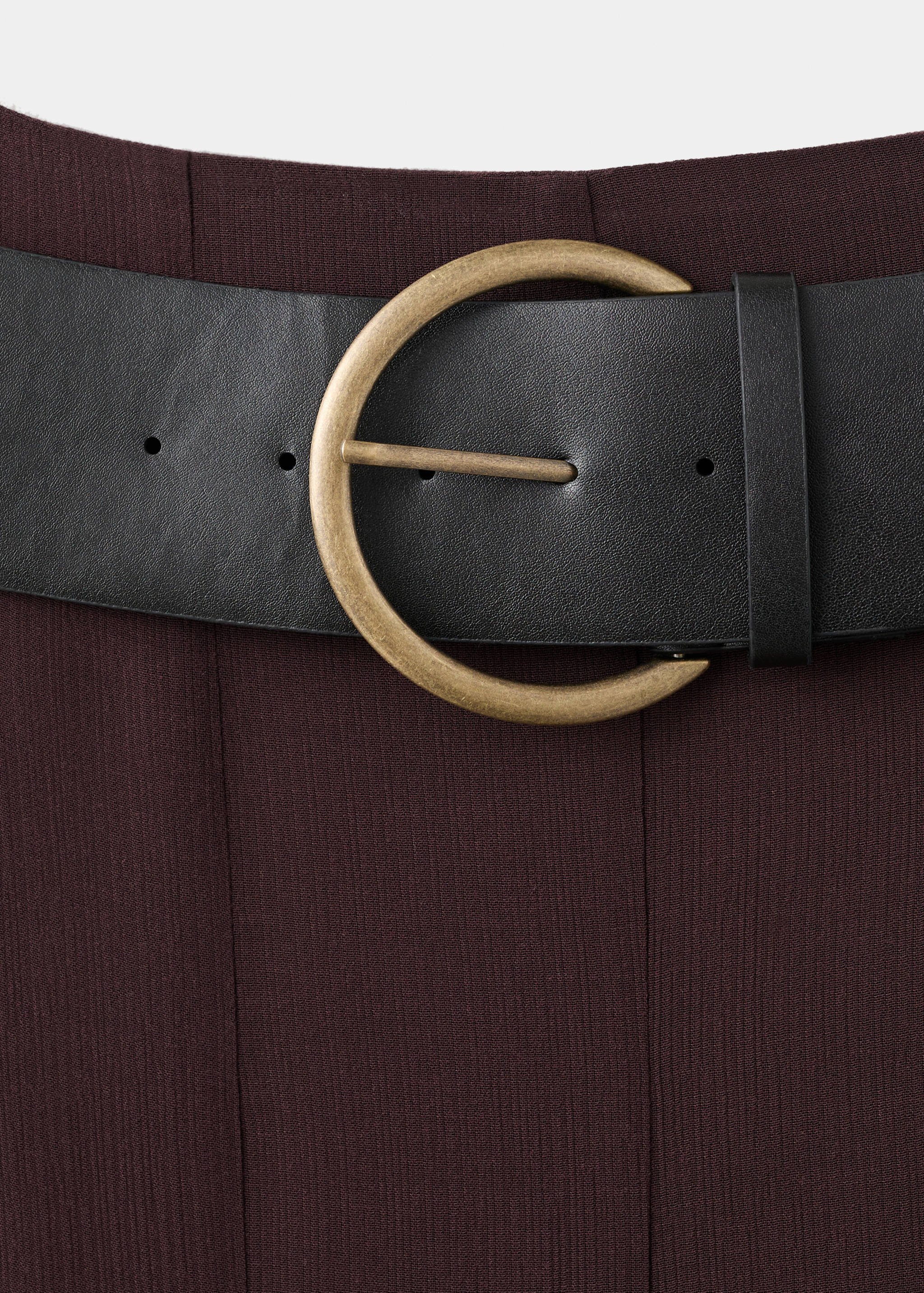 Godet skirt with belt - Details of the article 8