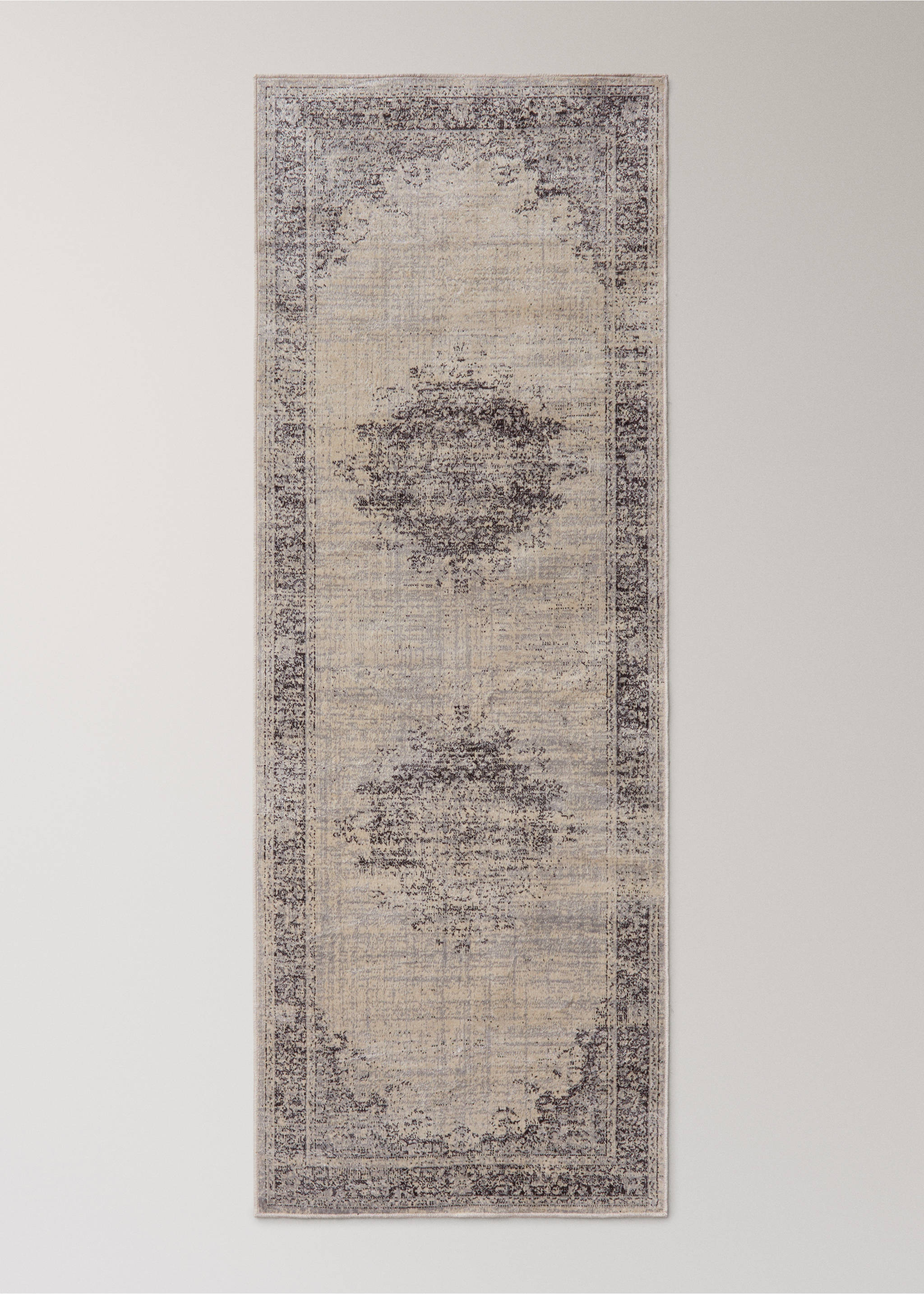 Covor cu efect uzat - Articol fără model, Gri. Ref: 17067814-00.